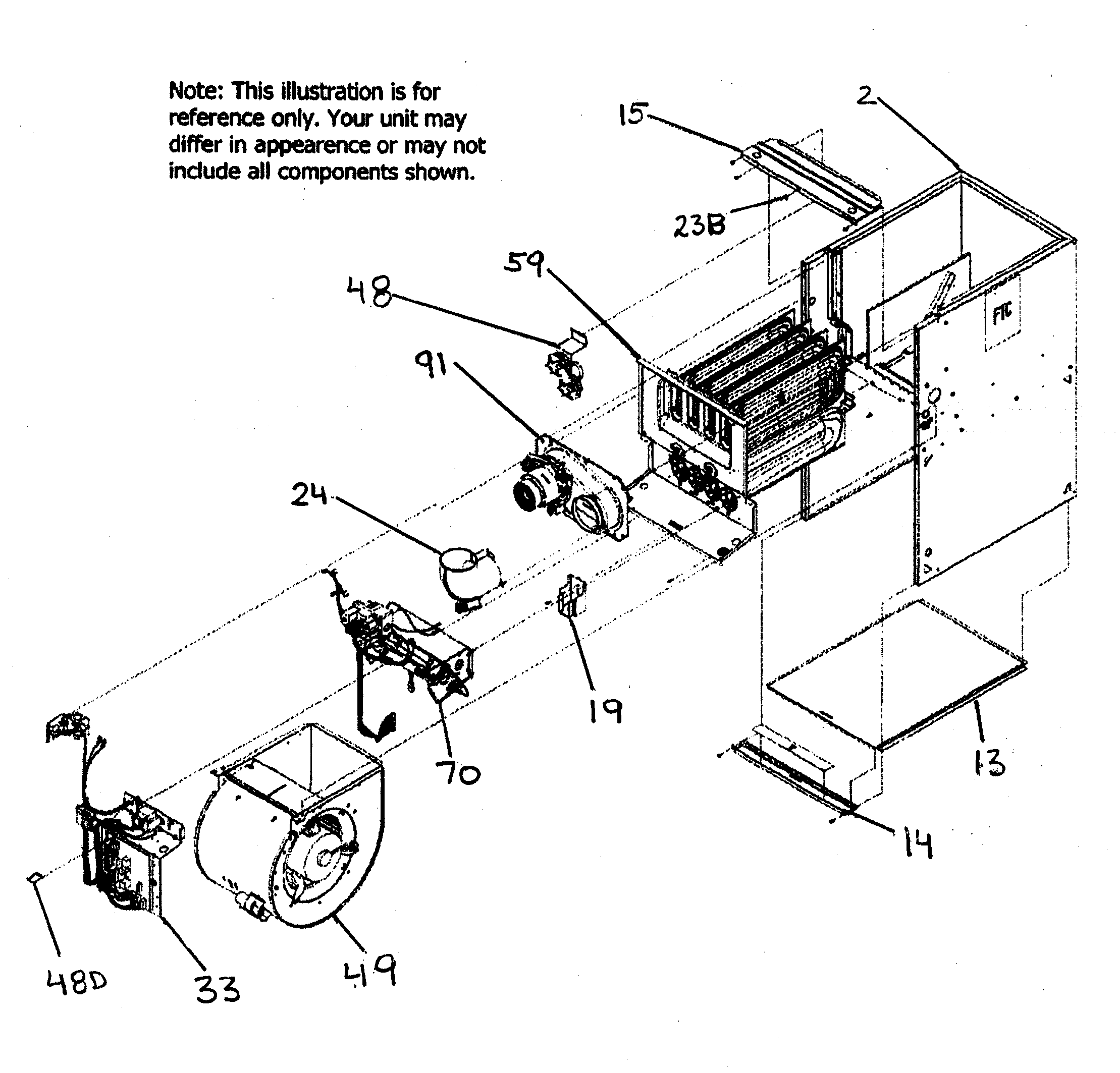 Carrier 58CTA07010012 cabinet assy diagram