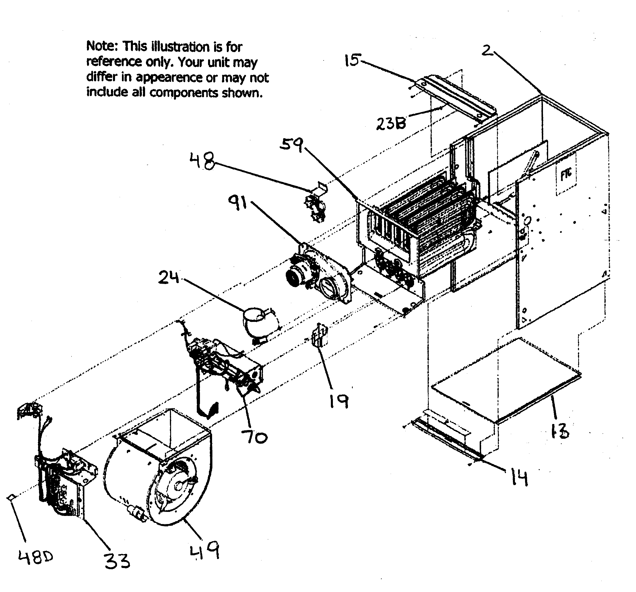 Payne PG8MAA042090 cabinet assy diagram