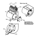 Payne PG8MAA042090 blower assy diagram