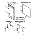 Payne PG8MAA042090 outer door/vent assy diagram