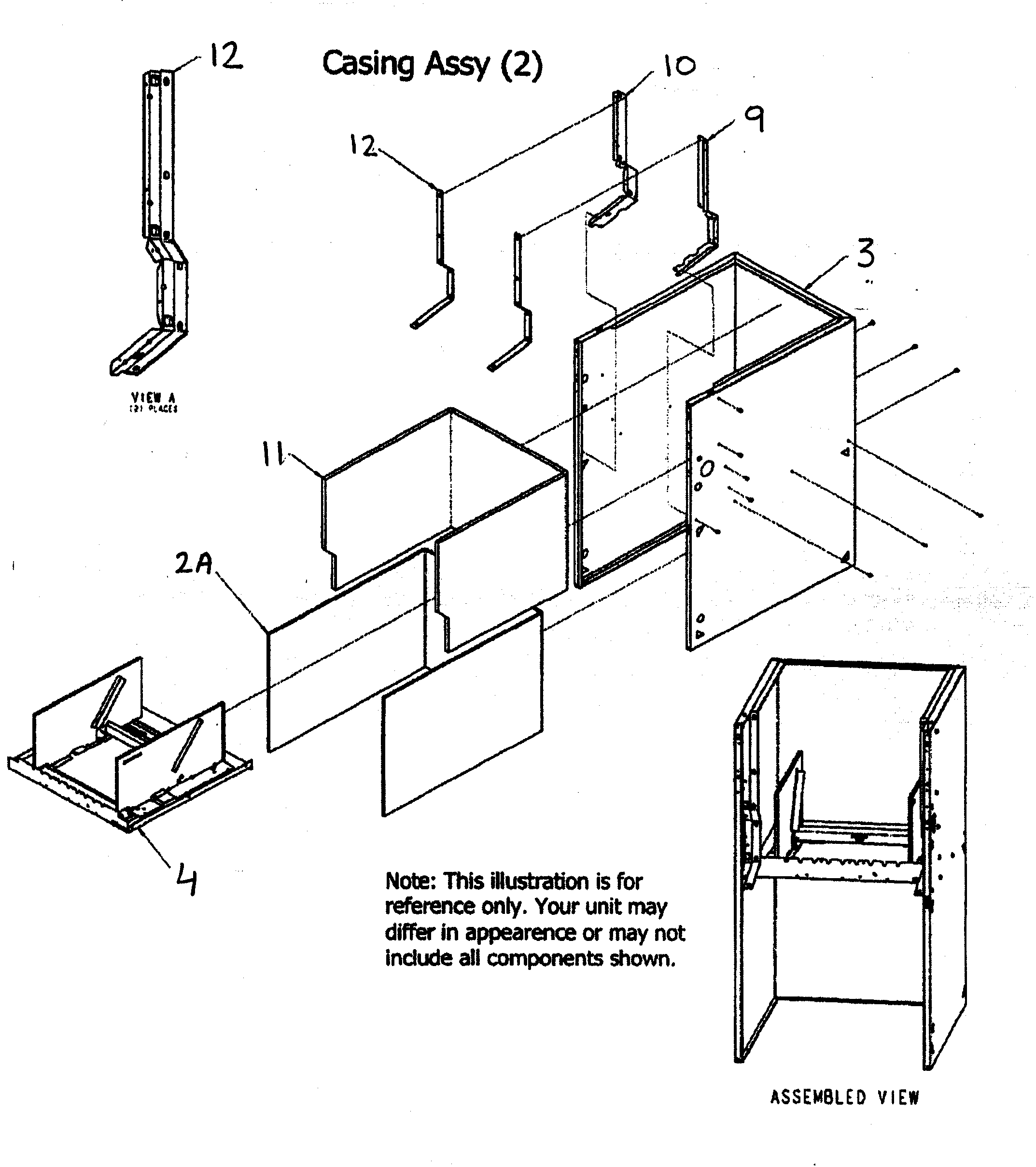 Payne PG8JAA066110AAJA casing assy diagram