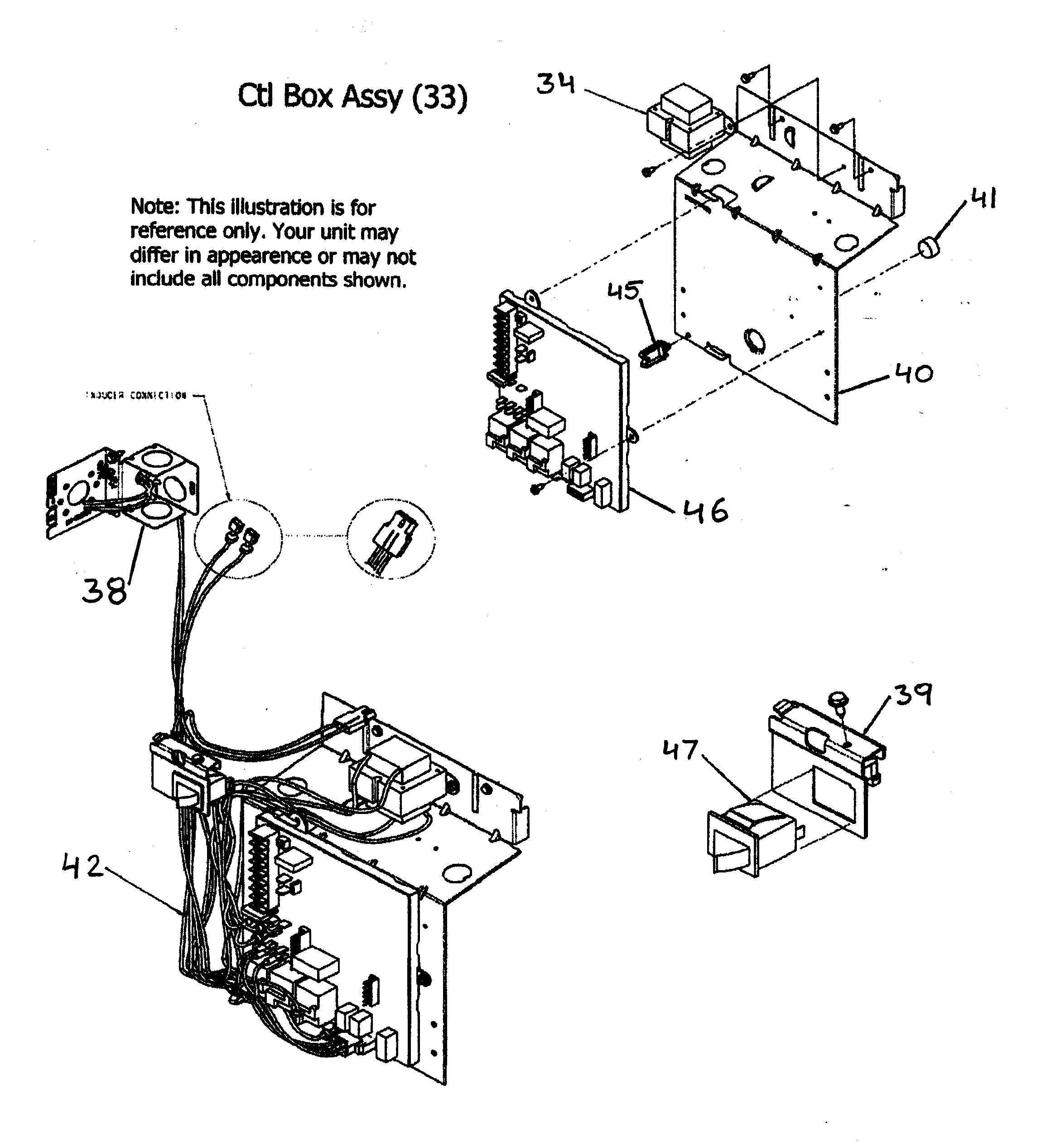 Payne PG8JAA066110AAJA control box assy diagram