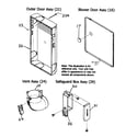 Payne PG8MAA048070AAJA outer door/vent assy diagram