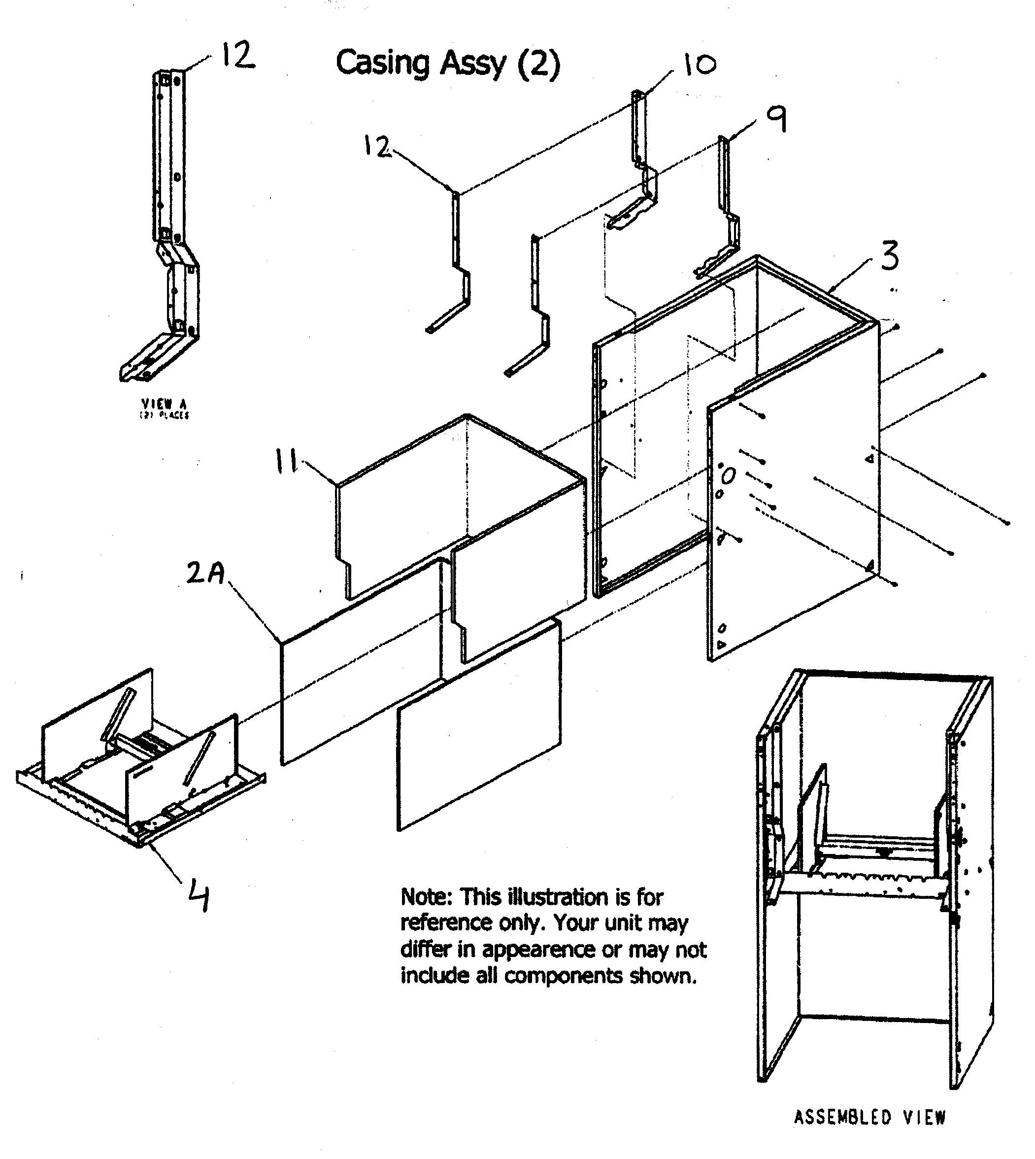 Payne PG8MAA066110AAJA casing assy diagram