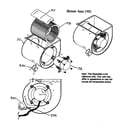 Payne PG8MAA066110 blower assy diagram