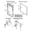 Payne PG8MAA066110 outer door/vent assy diagram