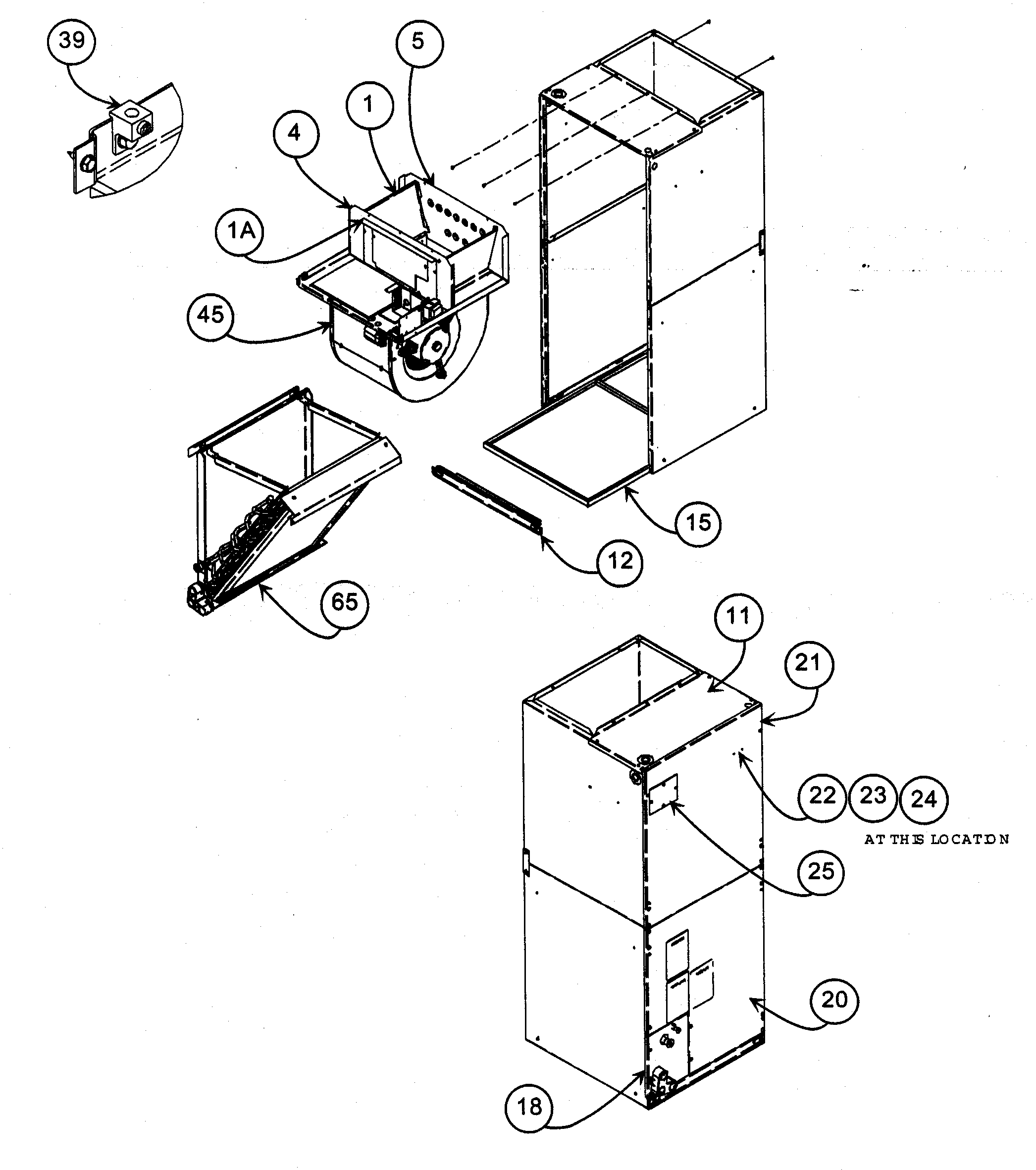 Carrier FA4BNF030000AAAA cabinet assy 2 diagram