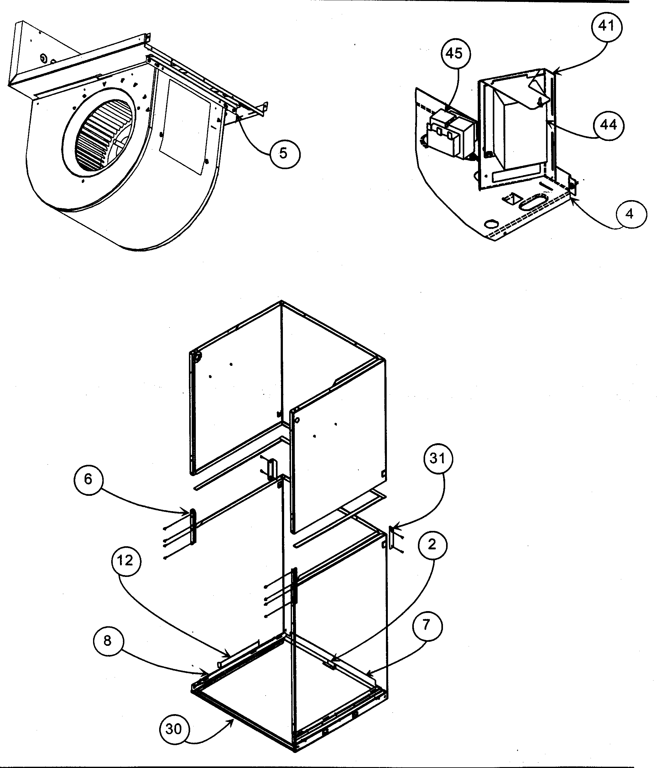 Carrier FK4DNB006000 cabinet assy 2 diagram