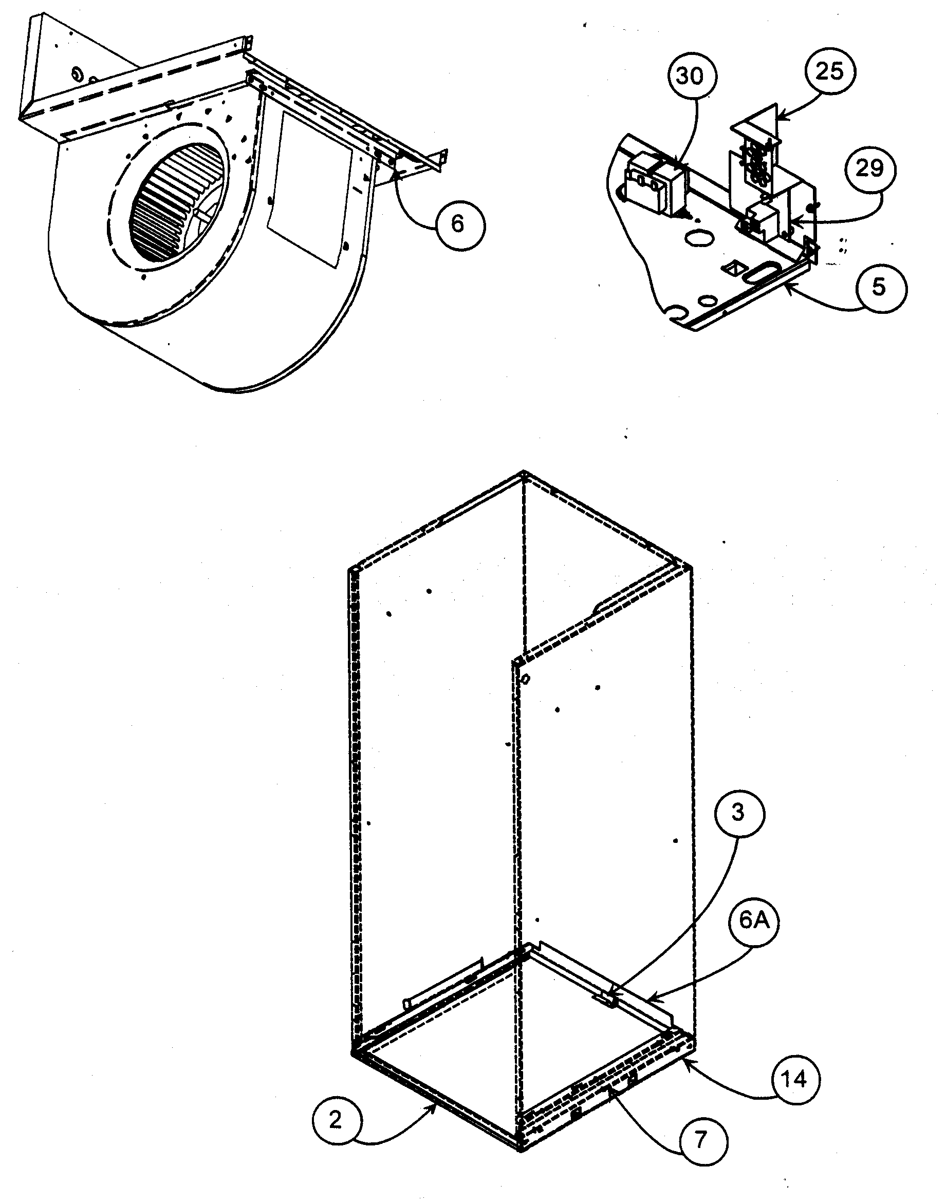 Carrier FB4BNF060000 cabinet assy 2 diagram
