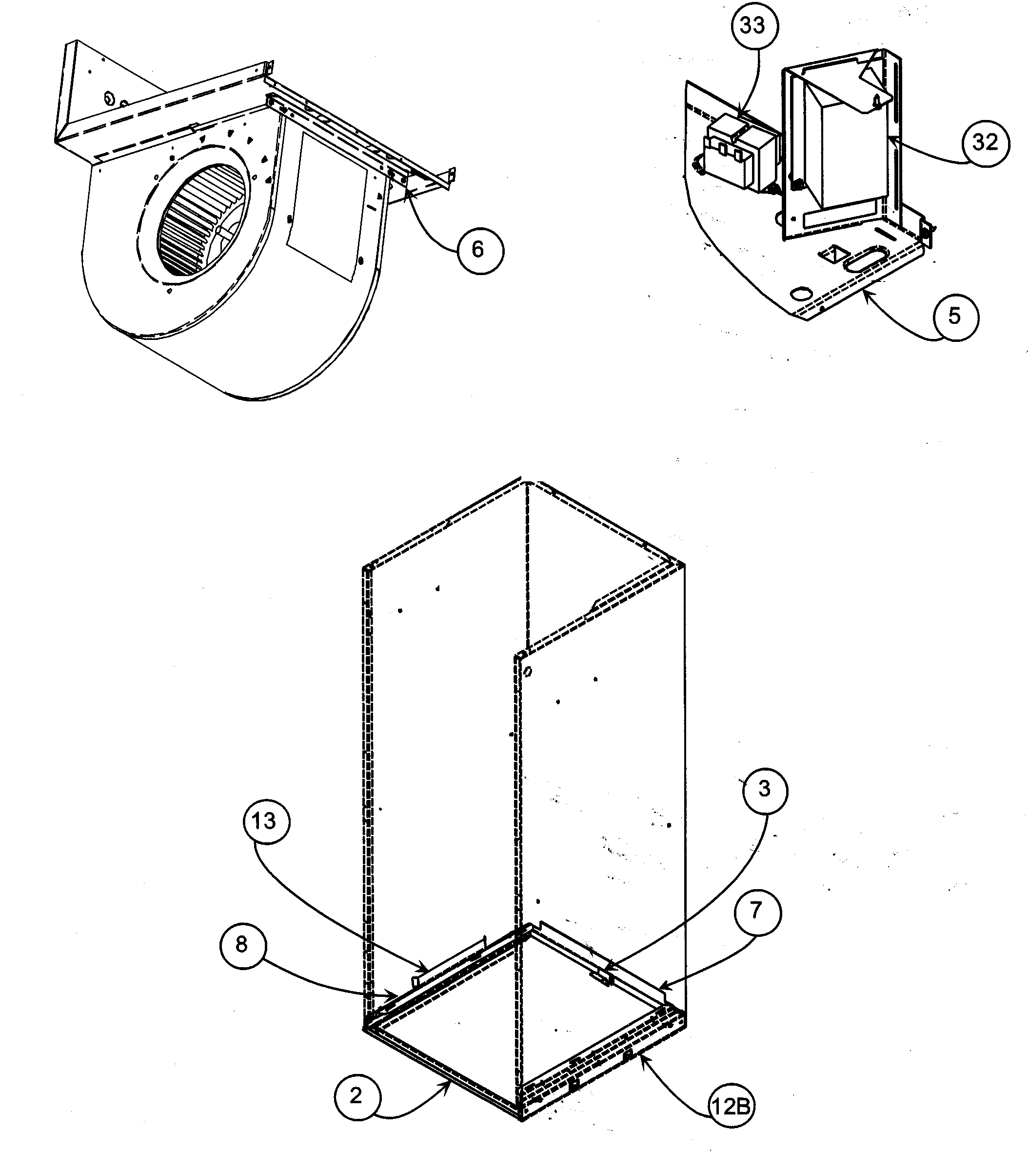 Carrier FX4BNF018000AAAA cabinet assy 2 diagram