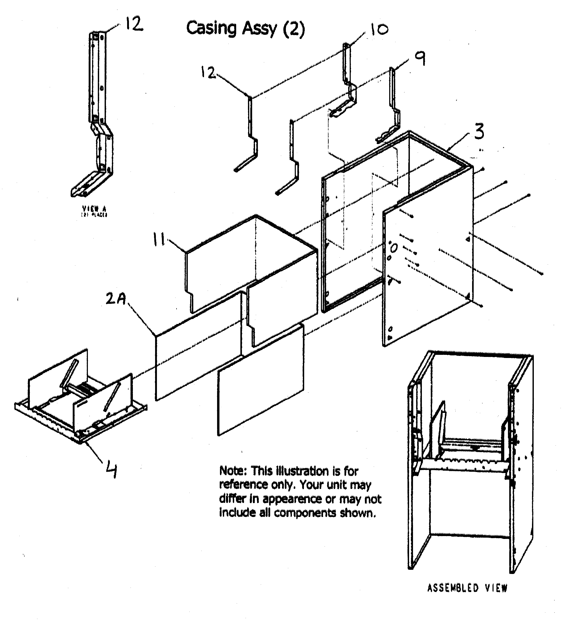 Payne PG8MAA066135AAJA casing assy diagram