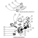Carrier 58CLA12010120 electric fan timer/transformer/burner housing assy diagram