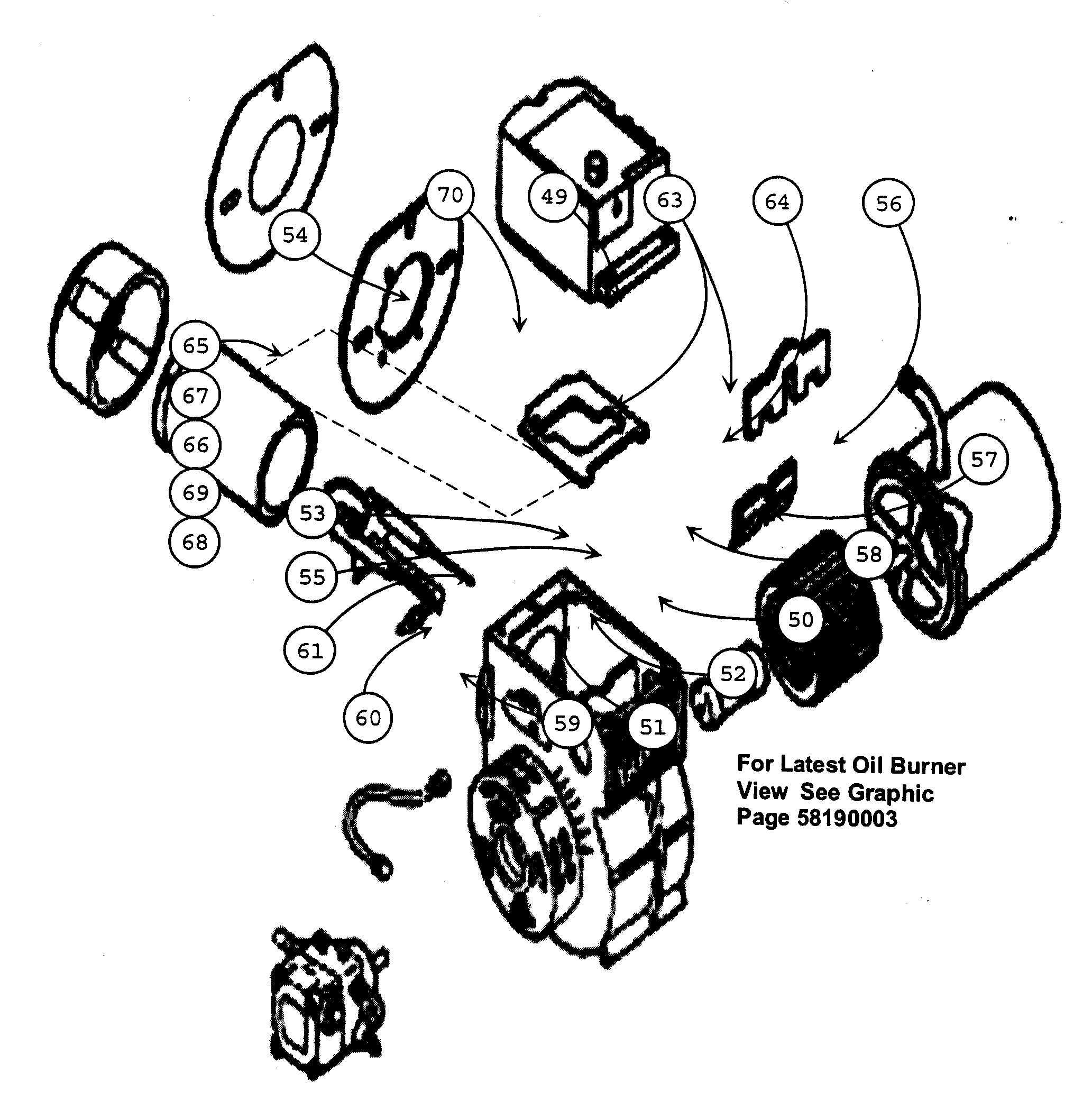 Carrier 58CMA12011120 burner view 1 diagram