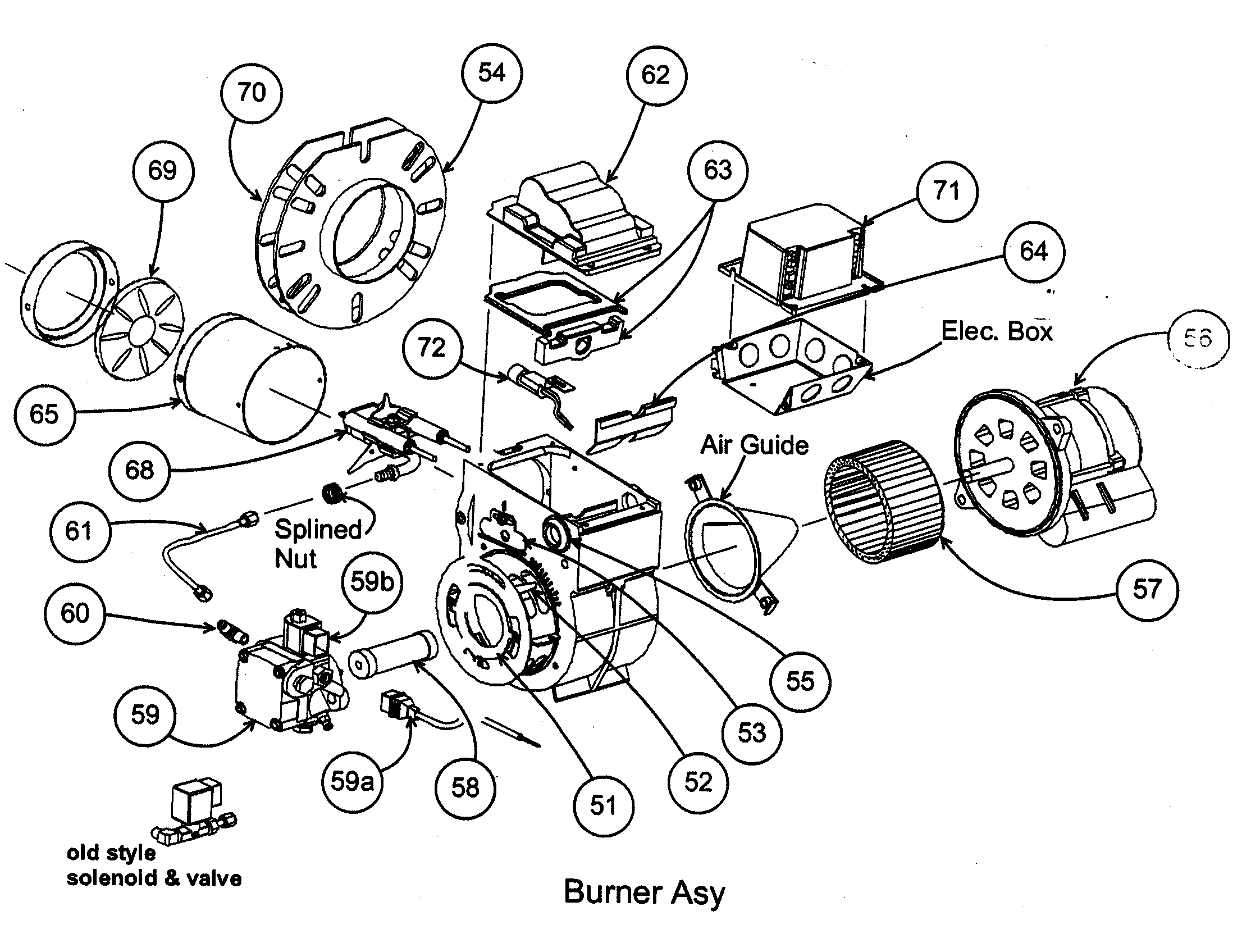 Carrier 58CMA12011120 burner view 2 diagram