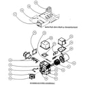 Carrier 58CLA10510112 electric fan timer/transformer/burner housing assy diagram