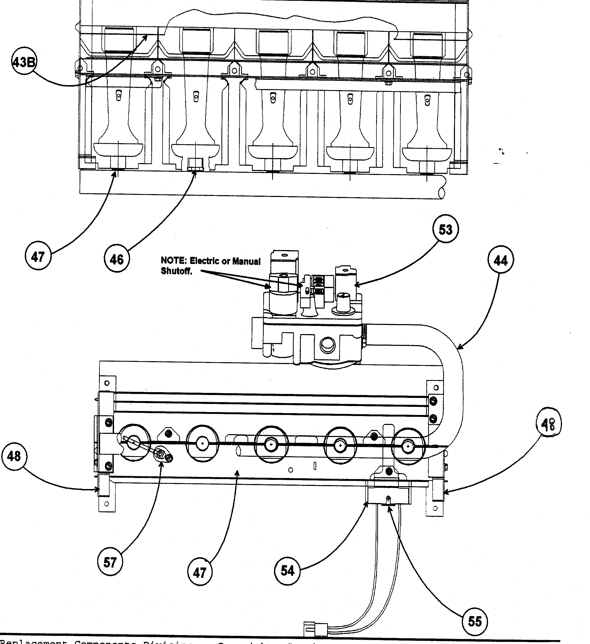 Carrier 58MXA080F14120 burner assy diagram