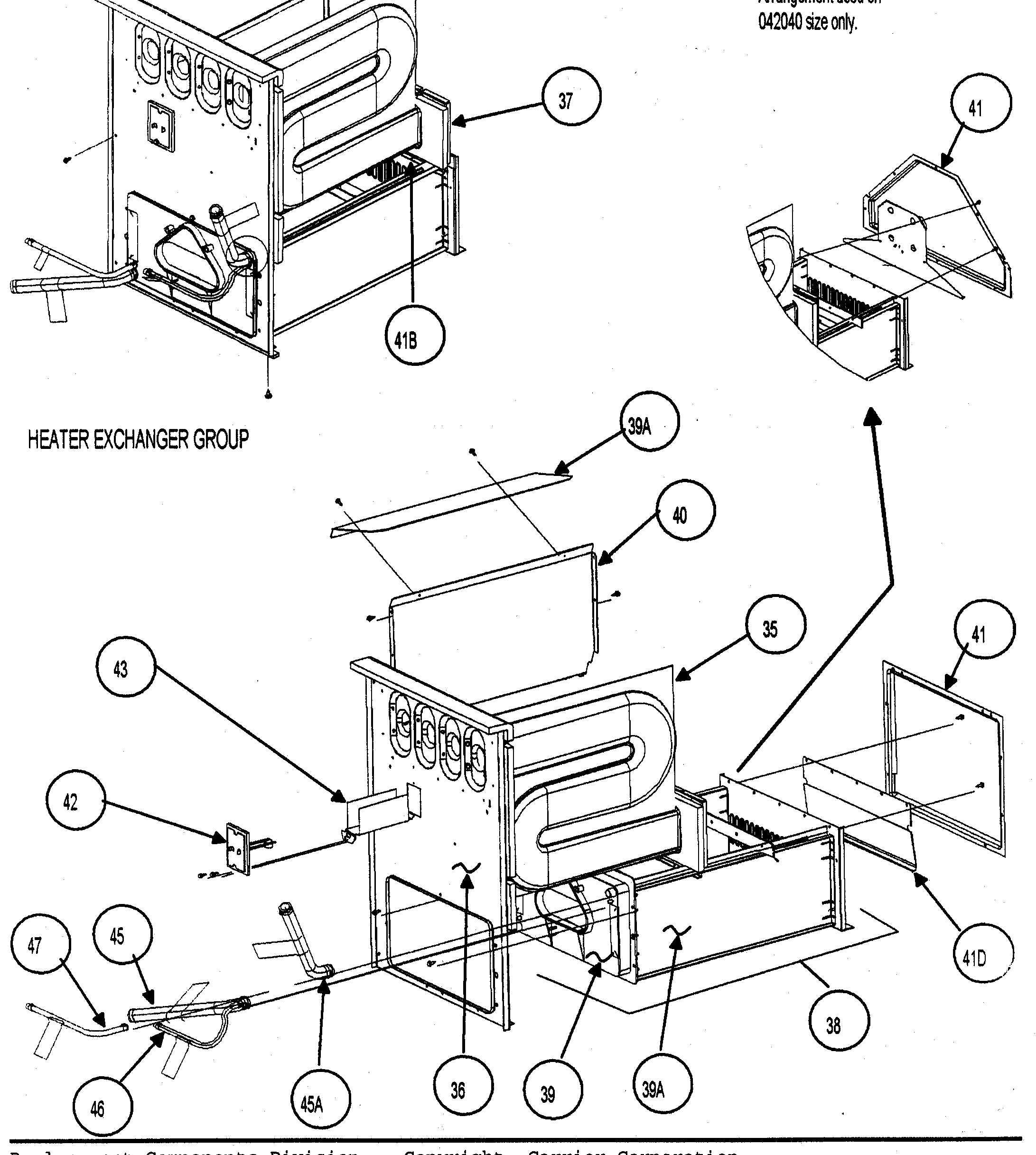 Carrier 58MVP120F15120 heater exchanger diagram
