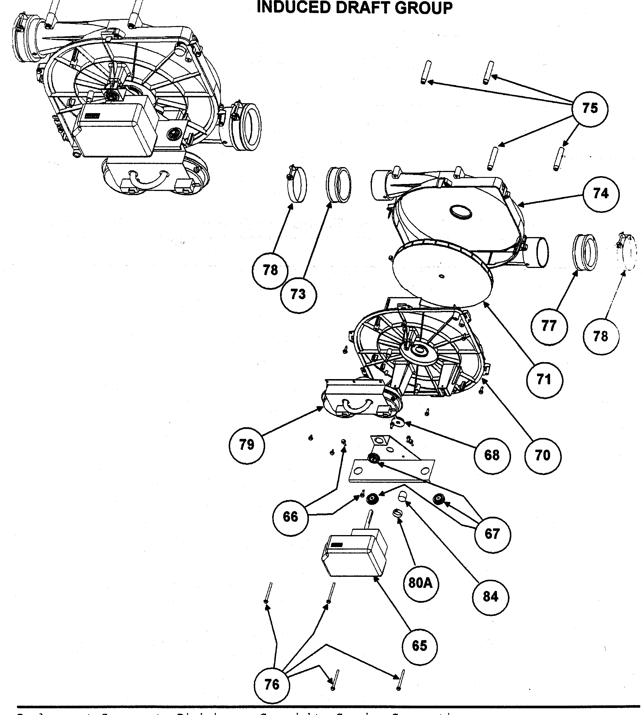 Carrier 58MVP120F15120 induced draft diagram