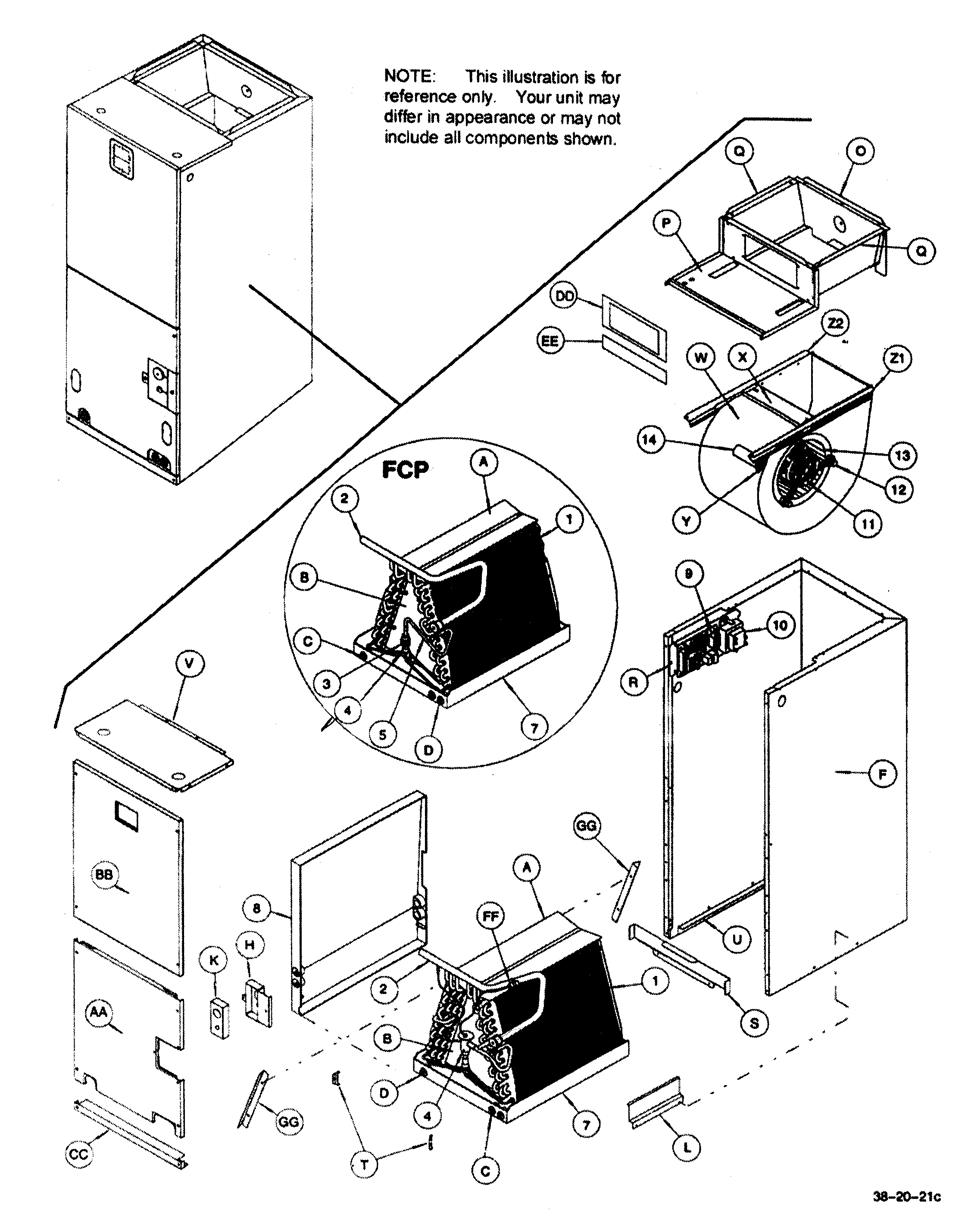 ICP FCP3600C1 furnace diagram