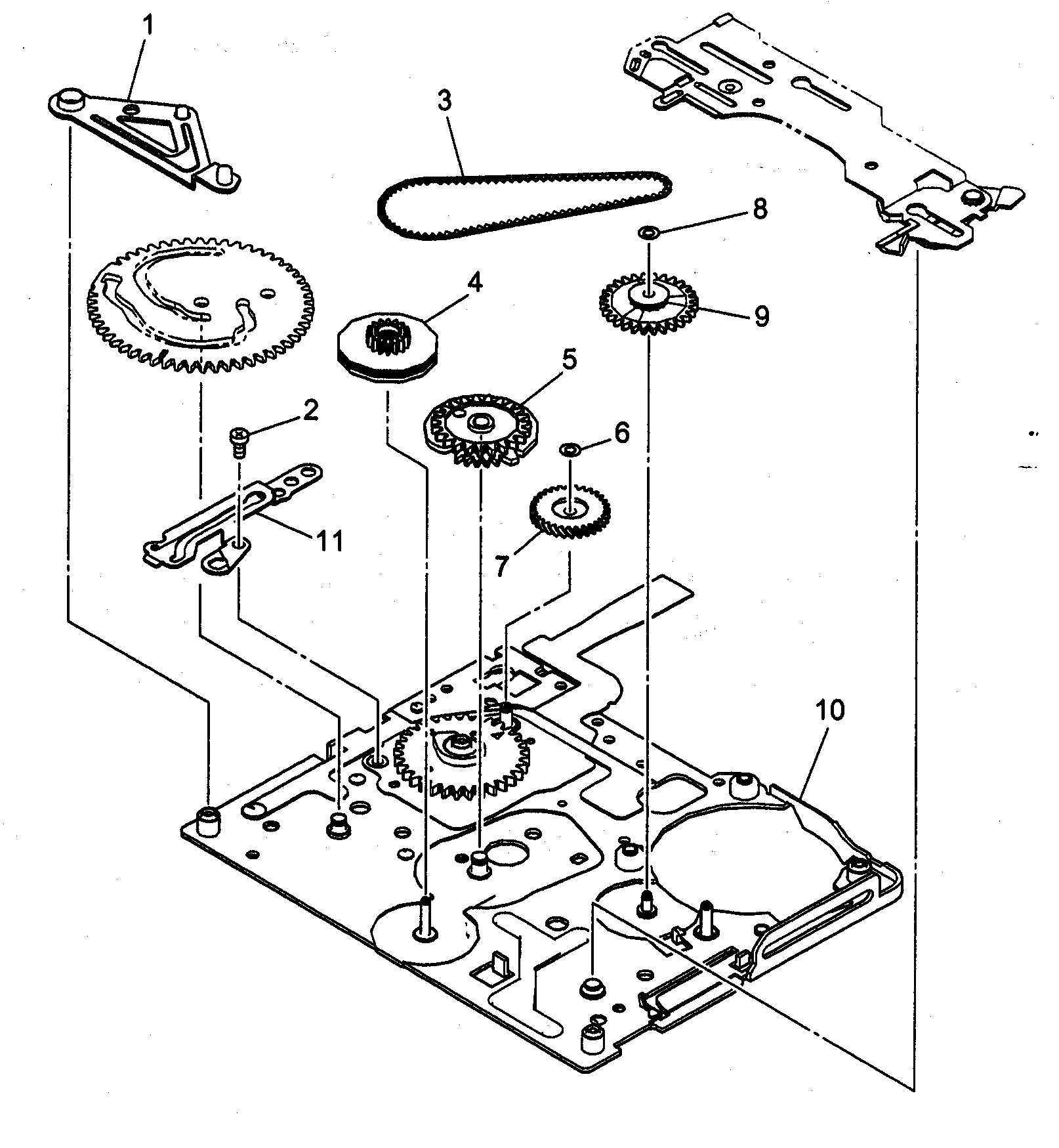 Canon ELURA60A mechanical chassis 4 diagram