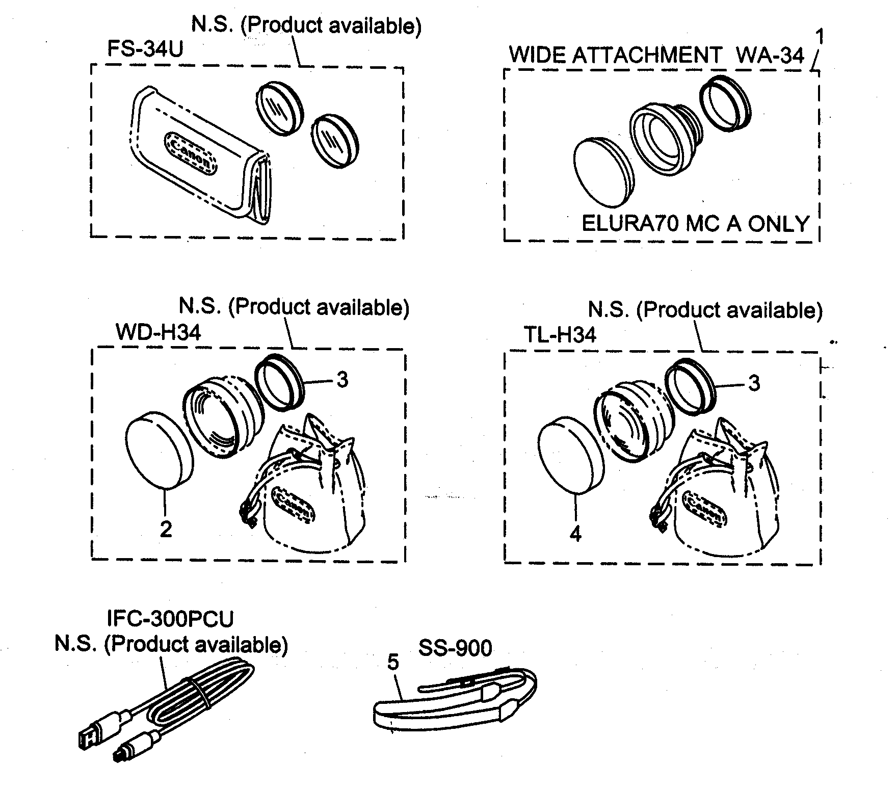 Canon ELURA60A accessory 2 diagram