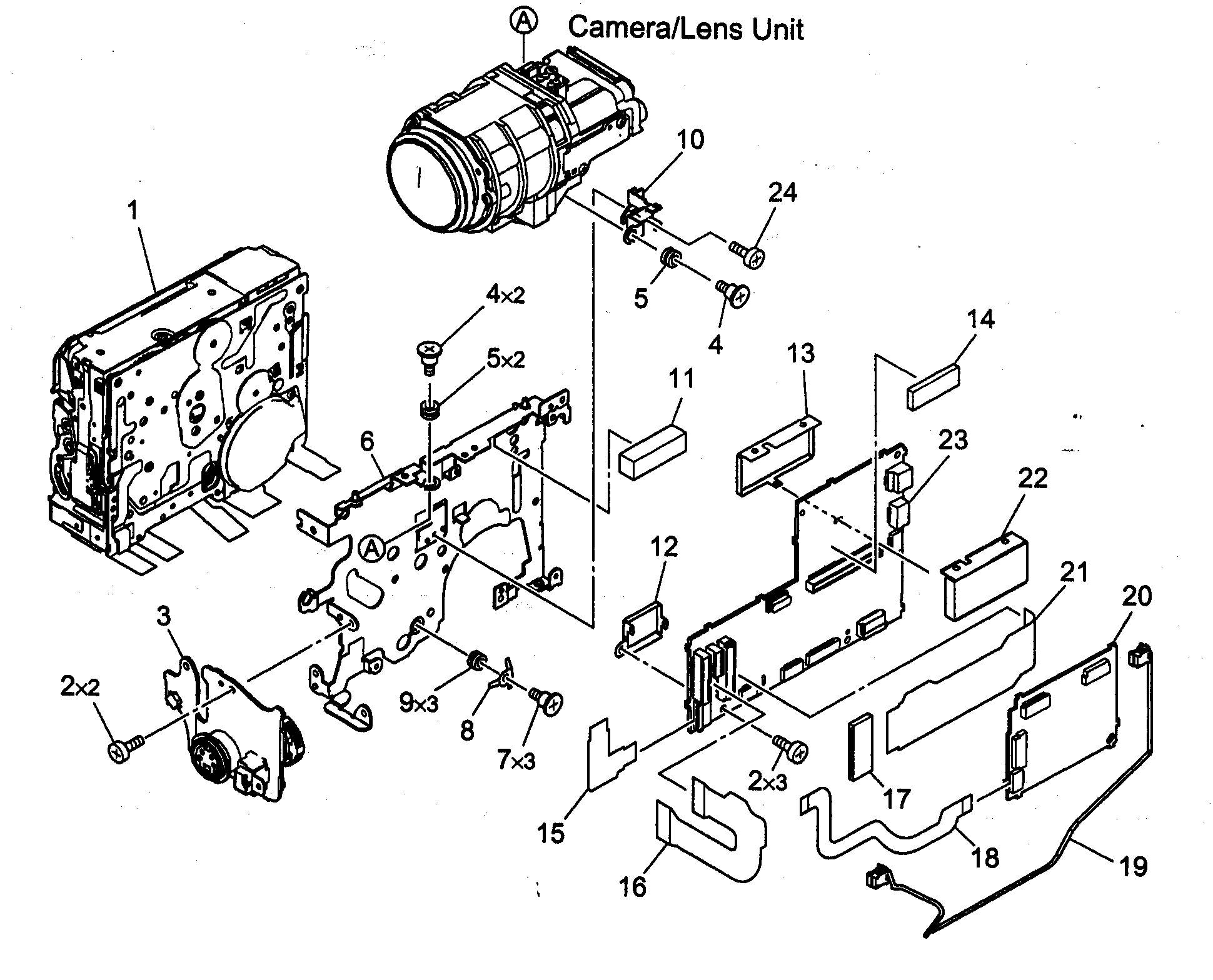 Canon ELURA70A recorder assy 2 diagram