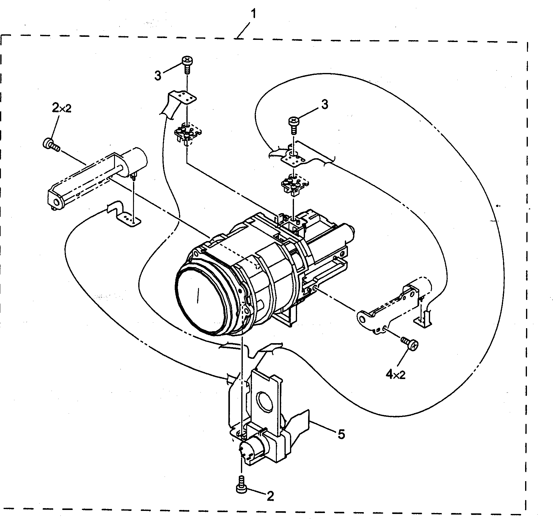 Canon ELURA70A lens assy diagram