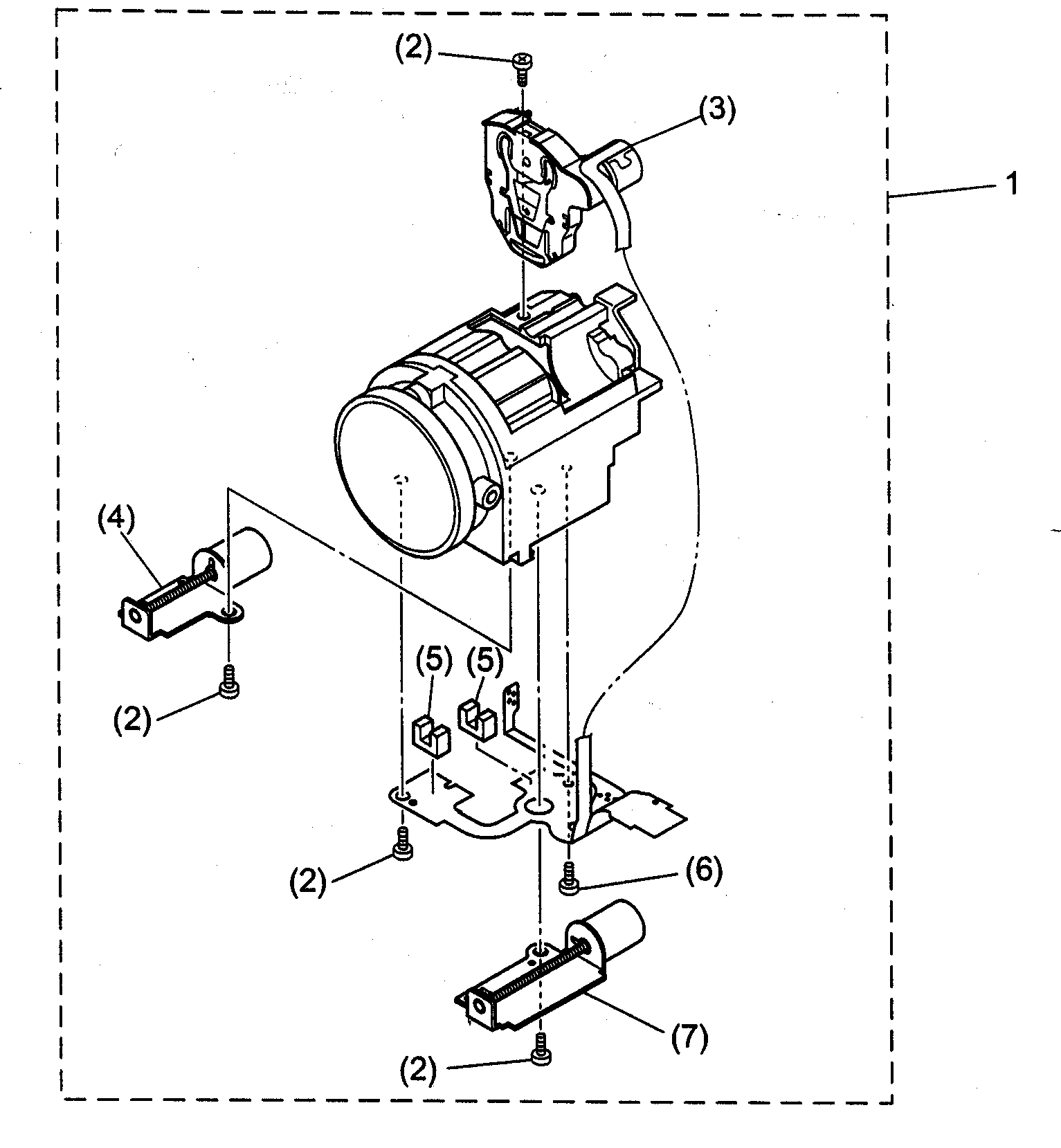 Canon ELURA50 lens assy diagram