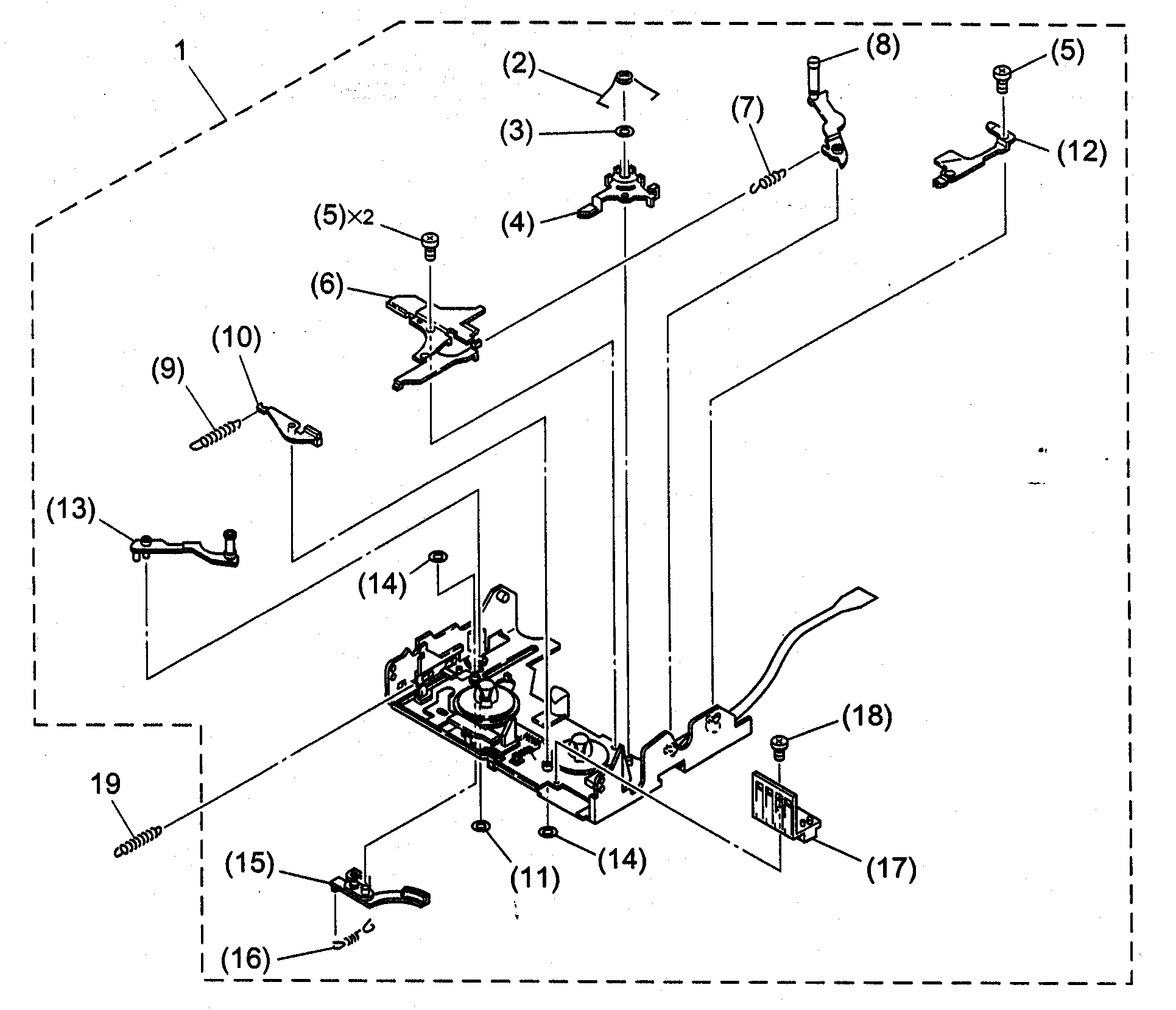 Canon ELURA50 mechanical chassis 2 diagram