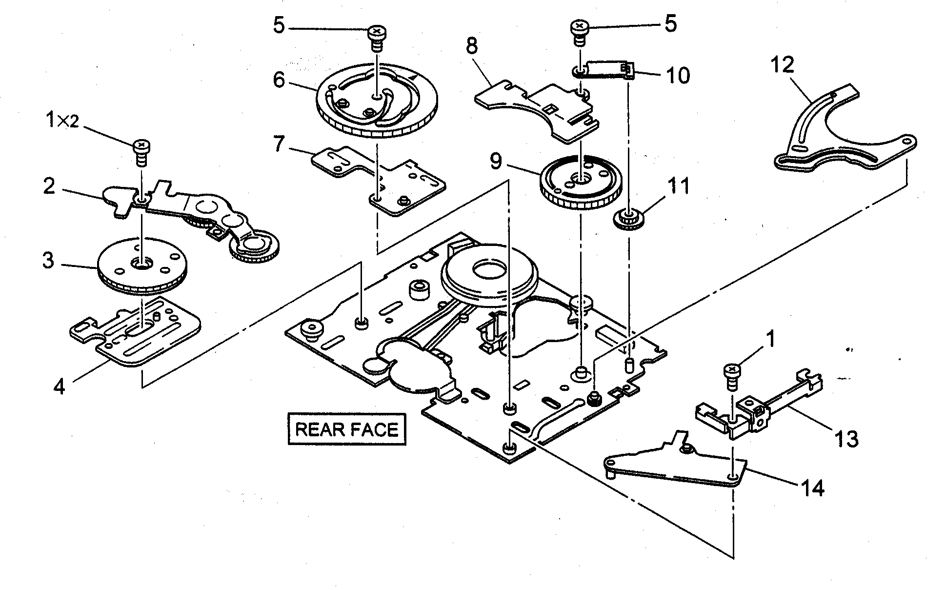Canon ELURA50 mechanical chassis 4 diagram
