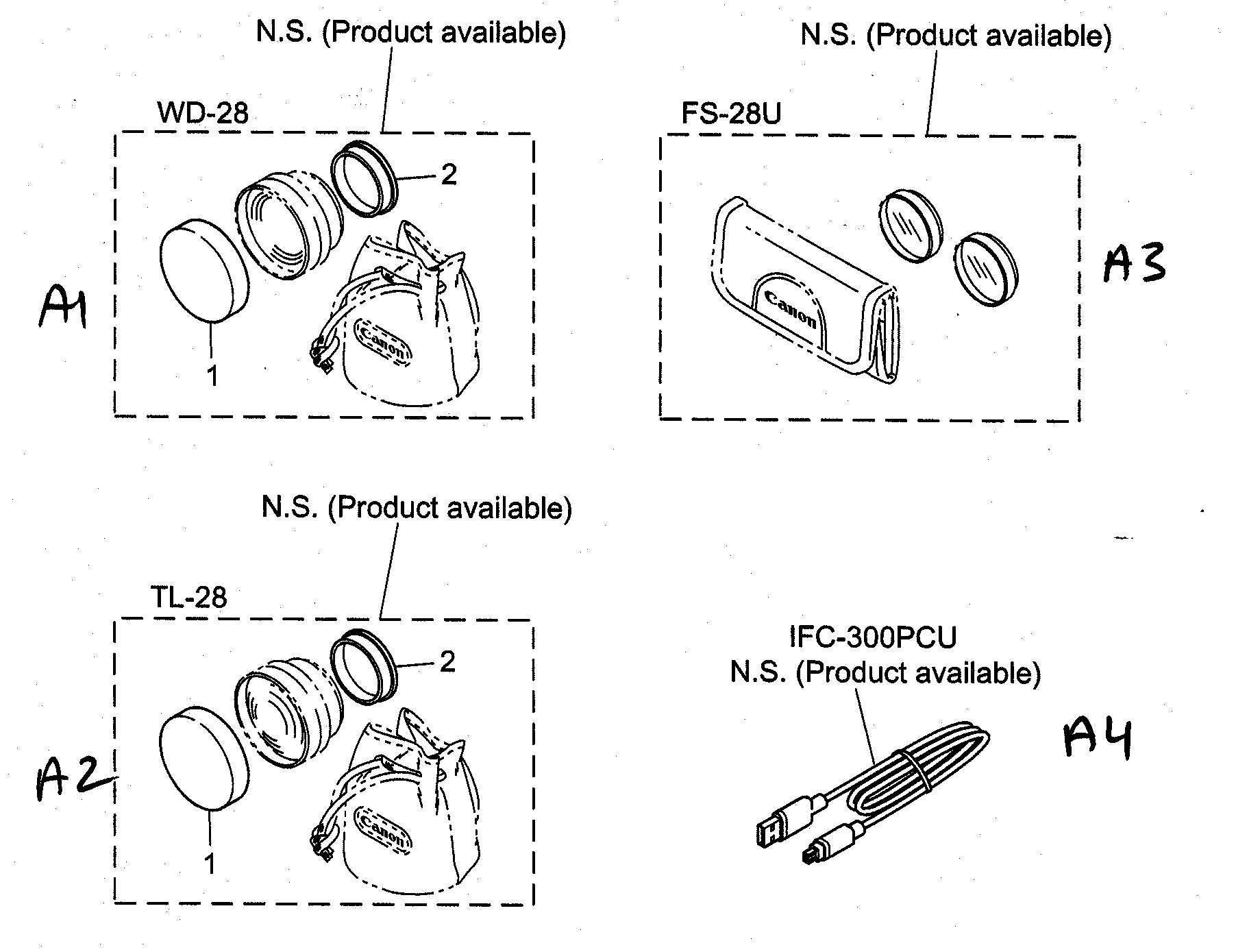 Canon ELURA50 accessory 2 diagram