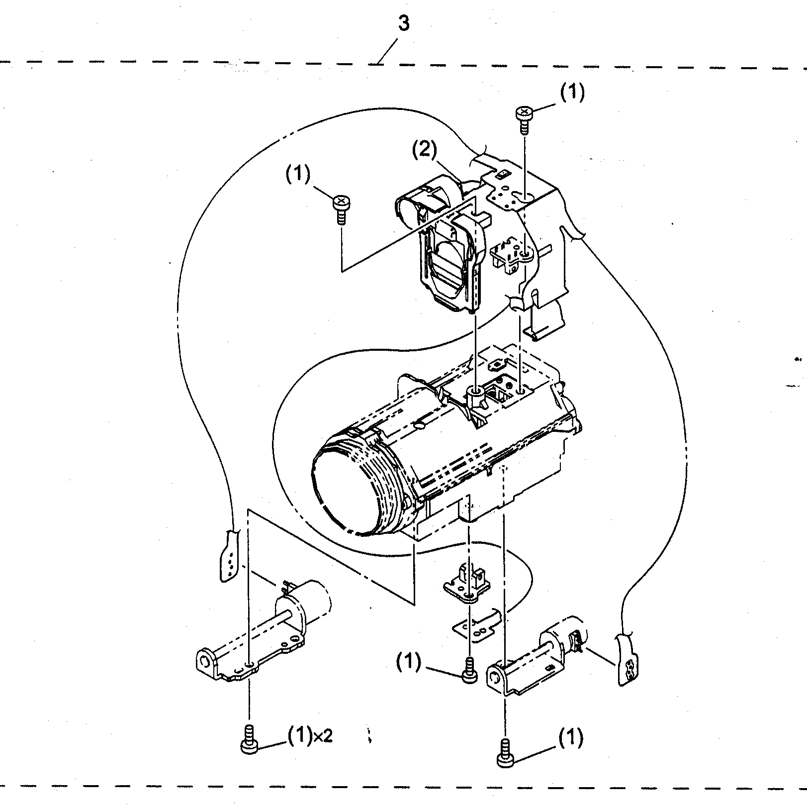 Canon ZR80 lens assy diagram