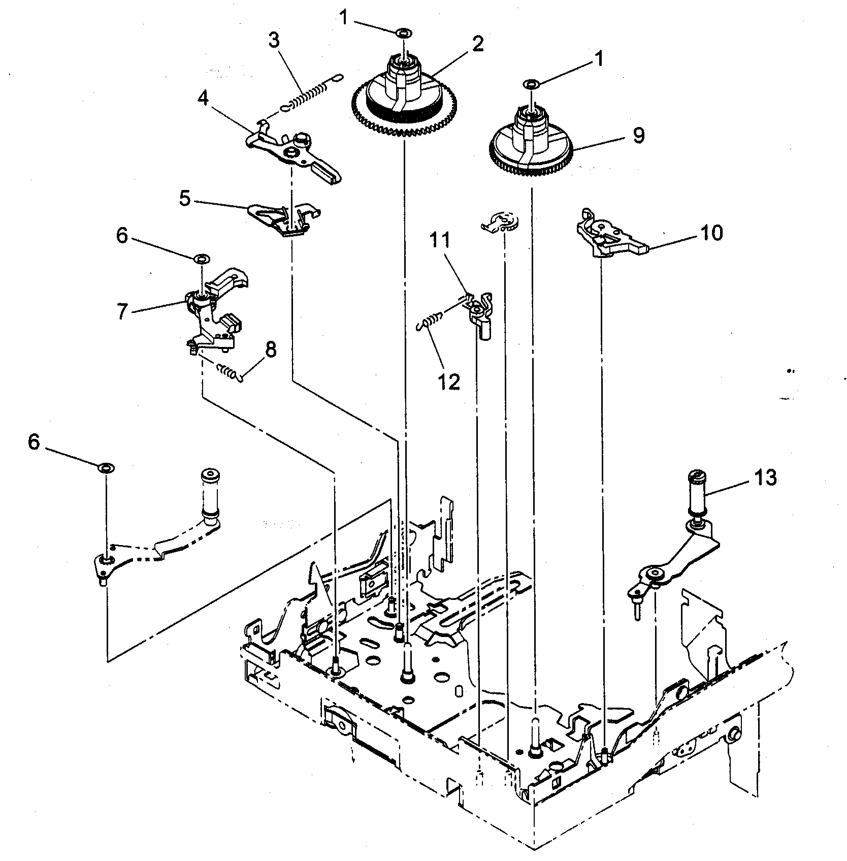Canon ZR90 mechanical chassis 2 diagram
