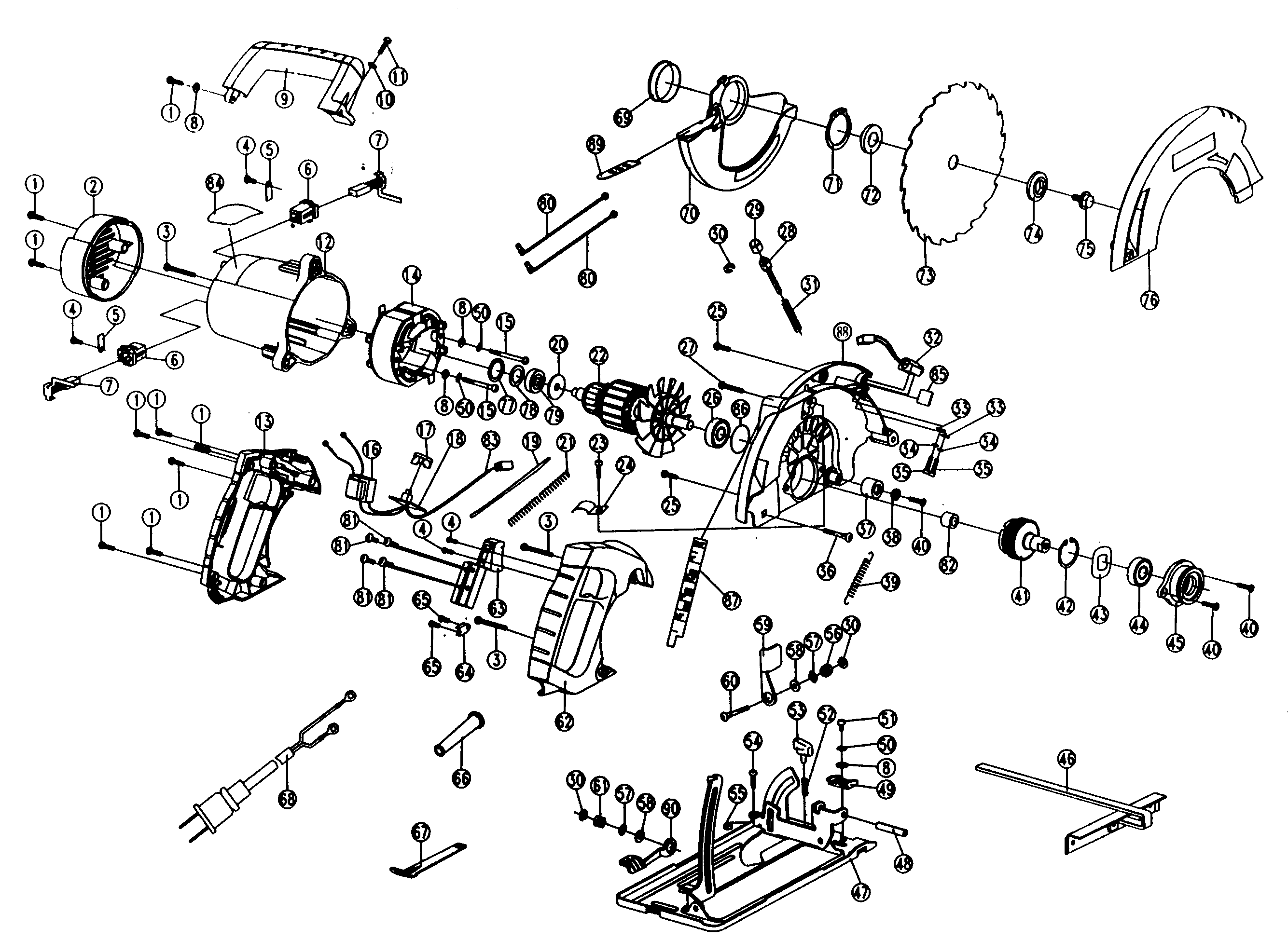 Craftsman 32010860-01 saw assy diagram