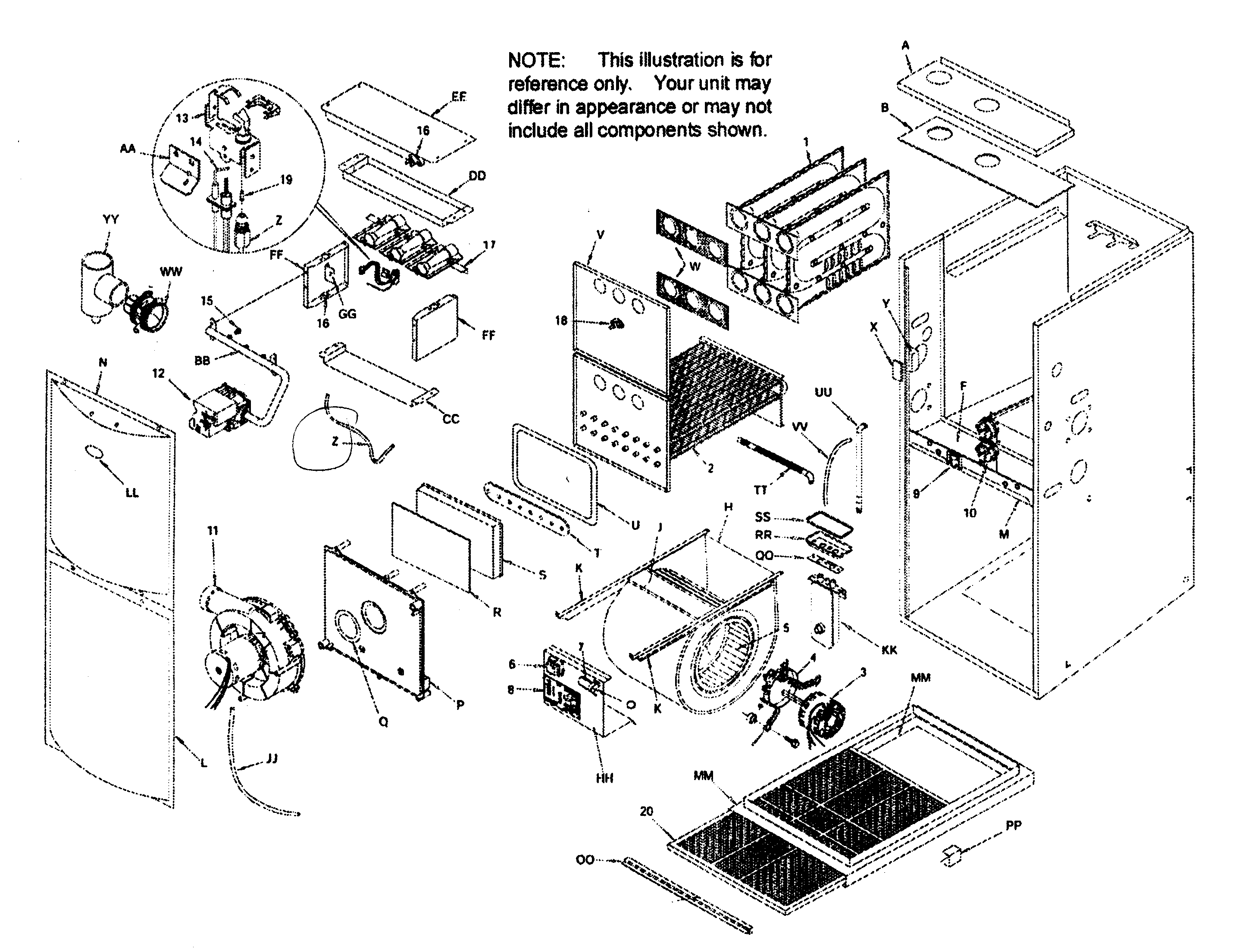 ICP T9MPD075F12B1 furnace diagram