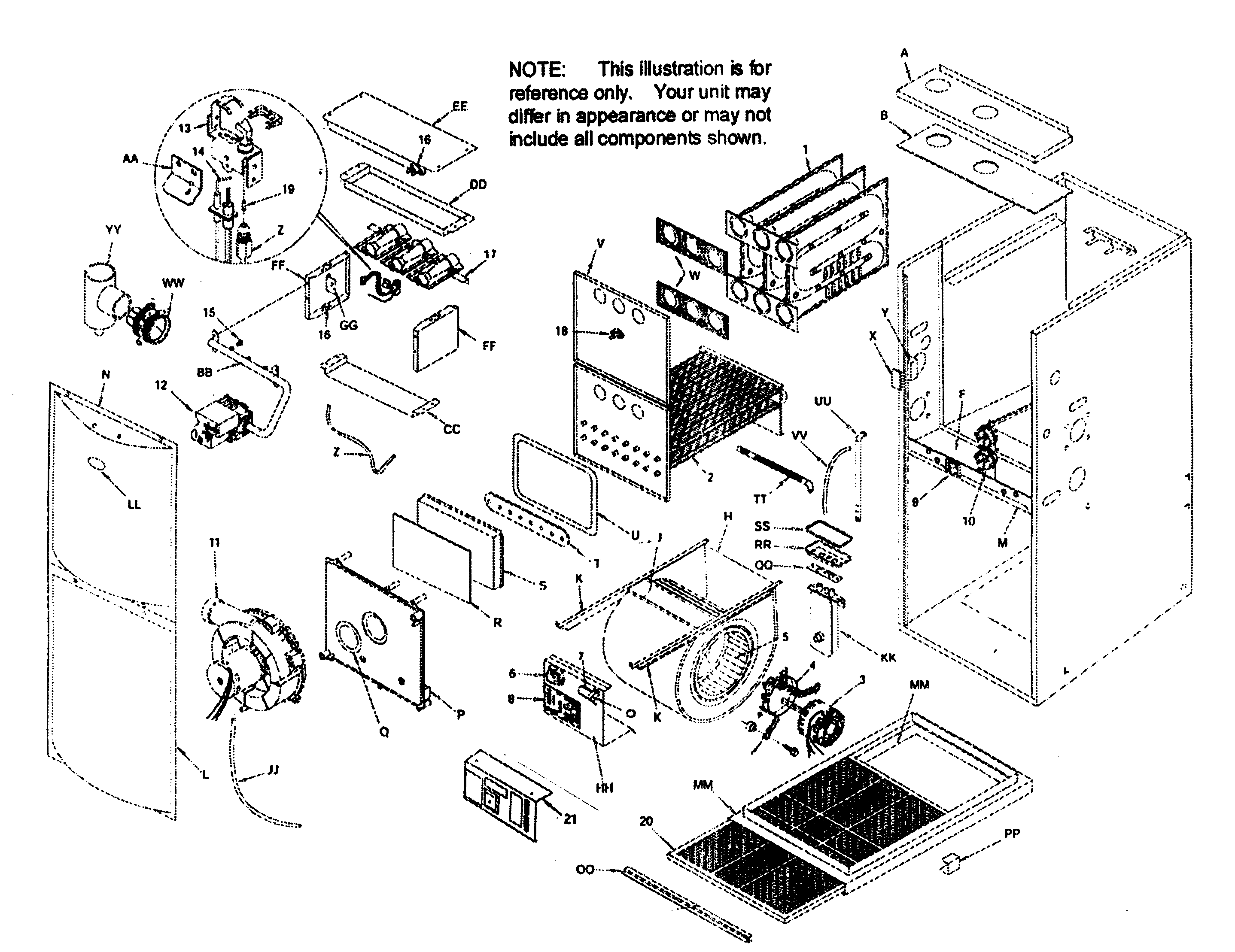 ICP H9MPV075F12B1 furnace diagram