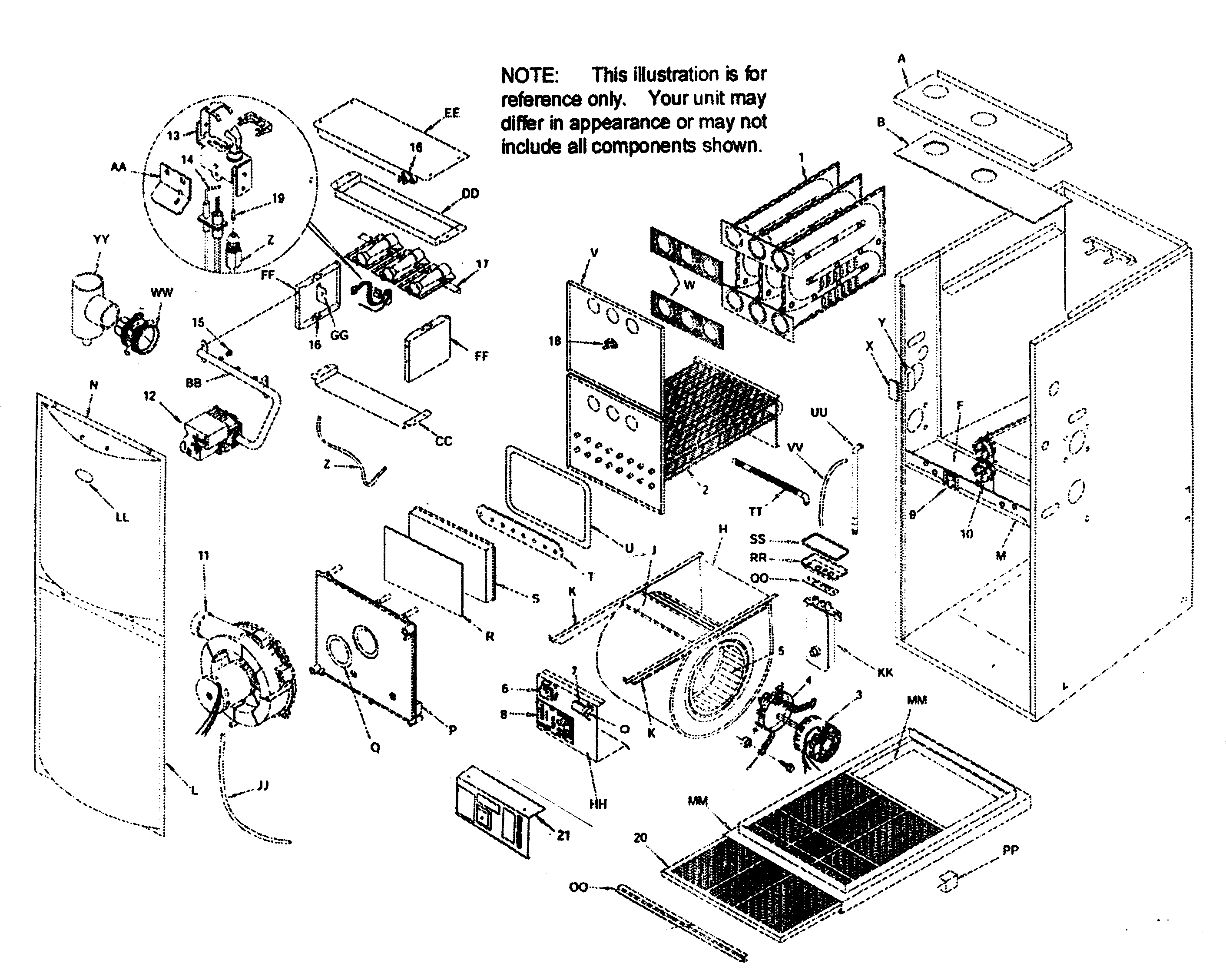 ICP T9MPT050F12B1 furnace diagram