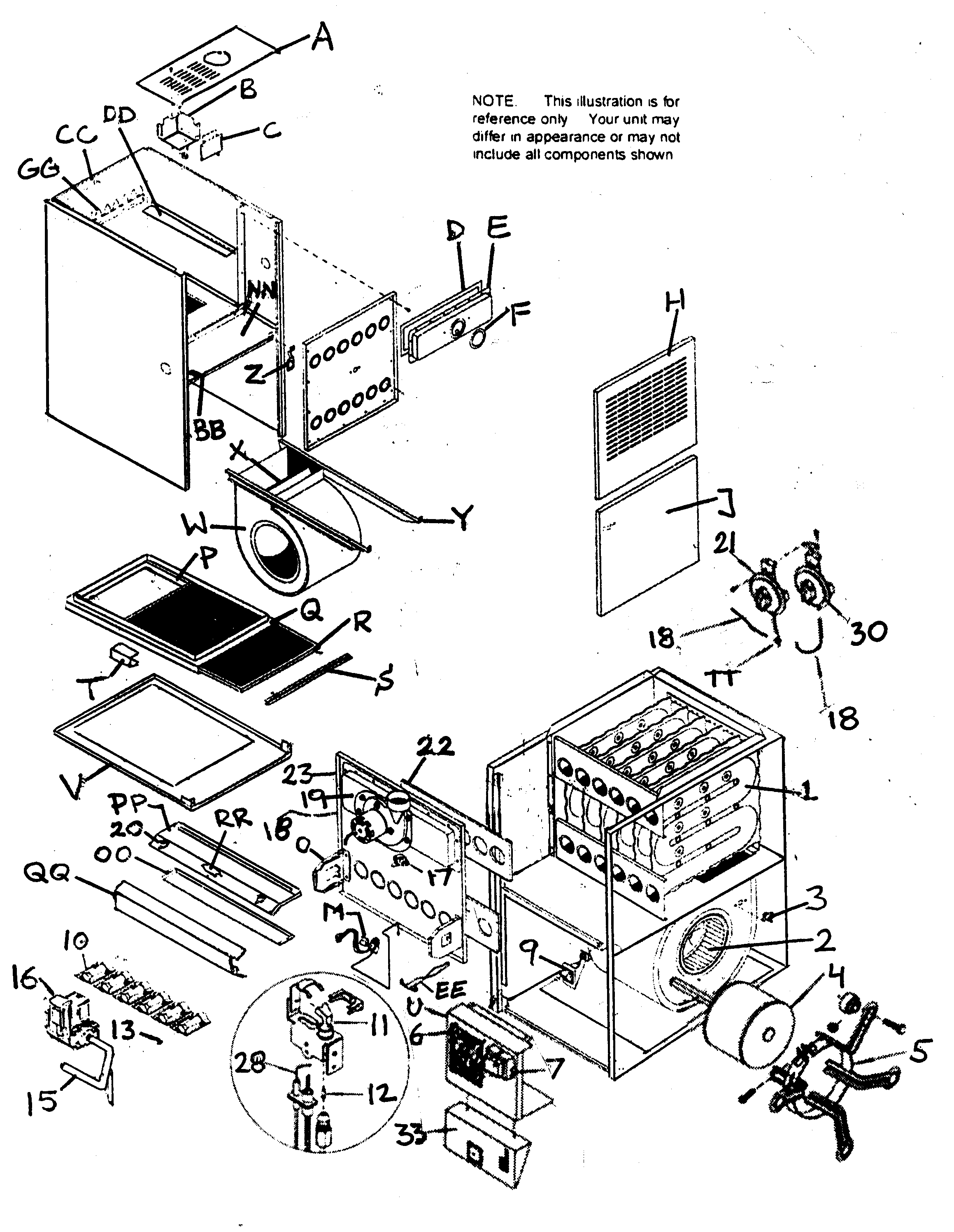 ICP NTV6100KJG1 furnace diagram