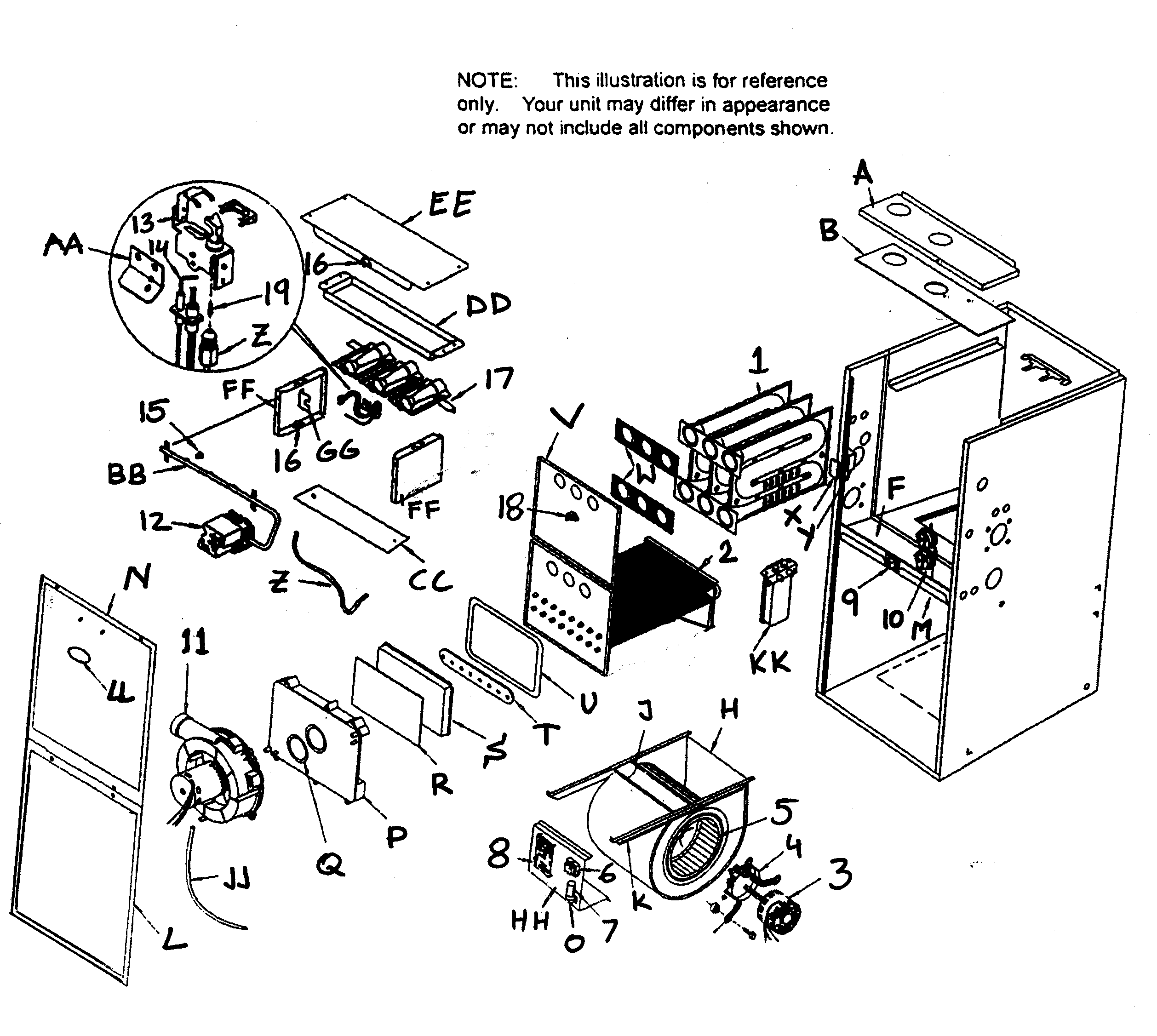 ICP N9MP1080F16A2 furnace diagram