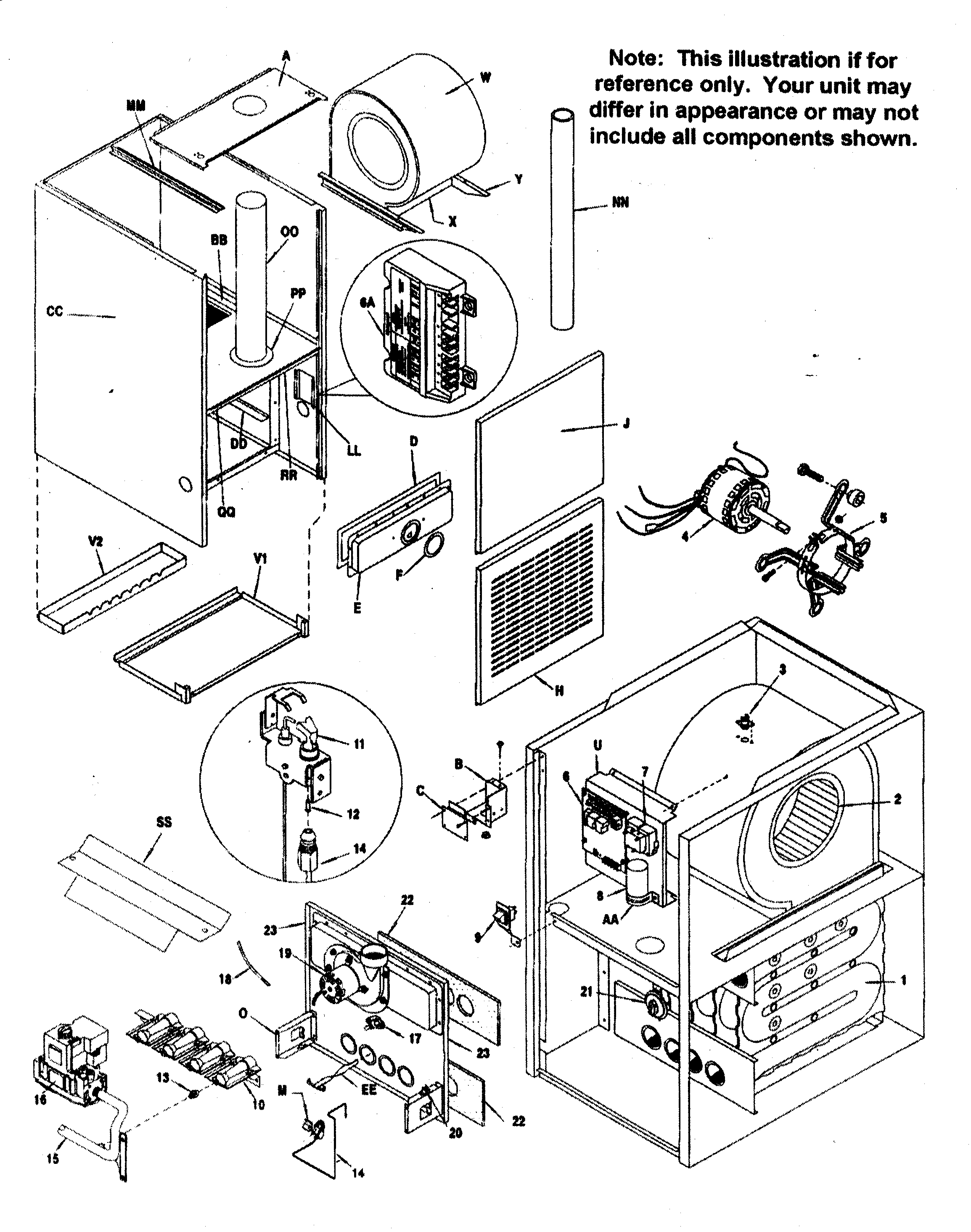 ICP NDN3075FBA1 furnace diagram