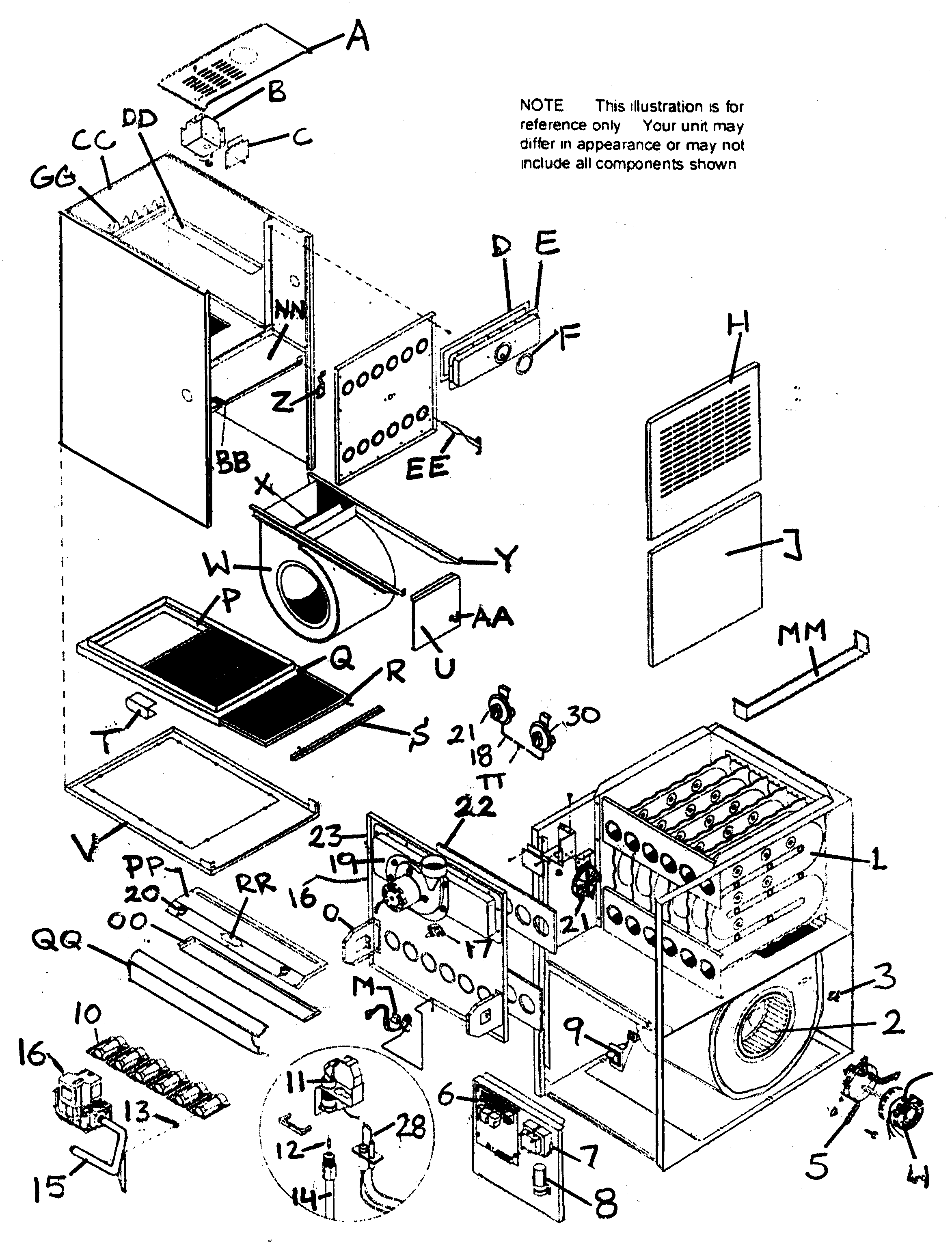 ICP NTP6075GFG1 furnace diagram