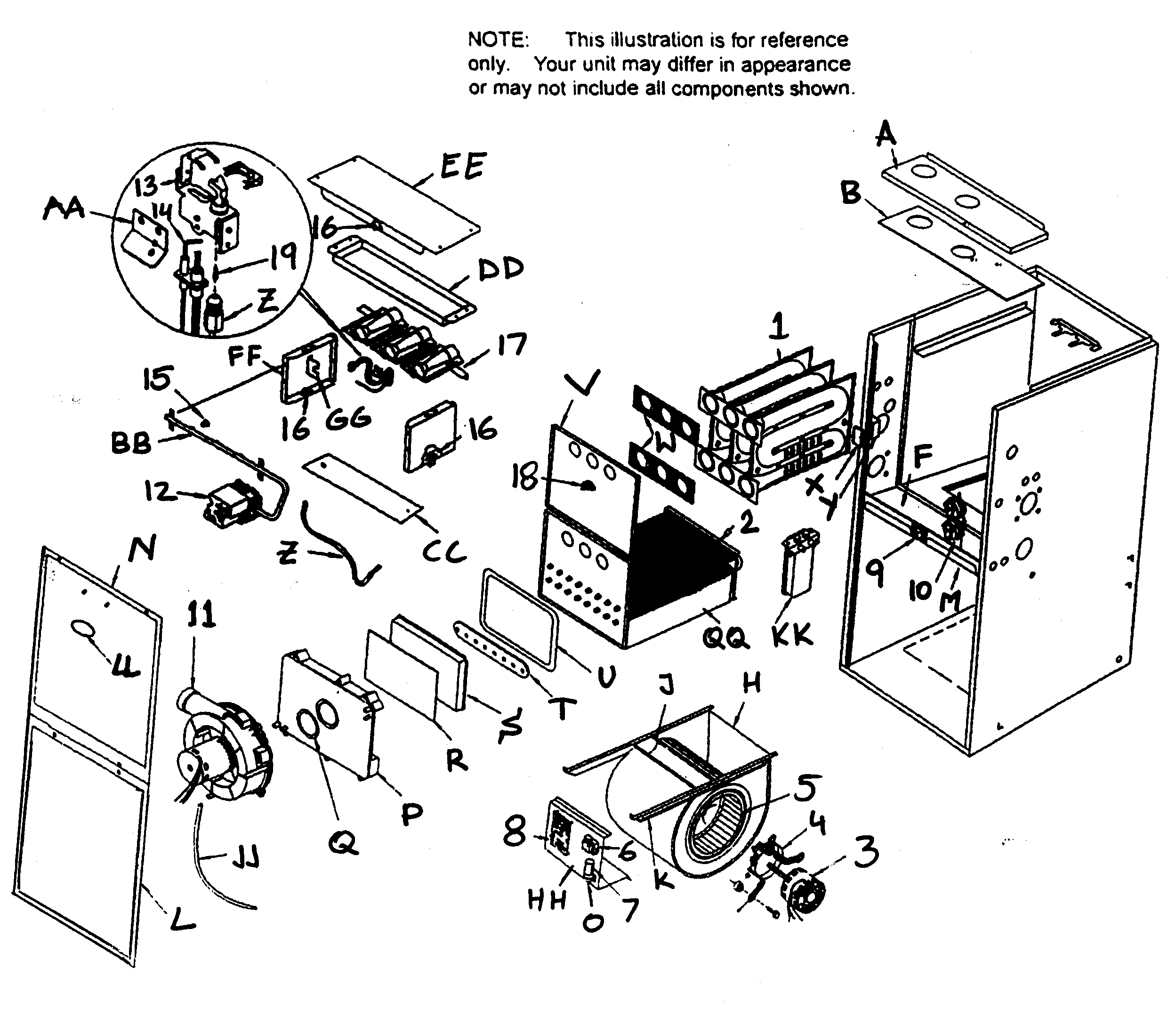 ICP T9MPT050F12A1 furnace diagram