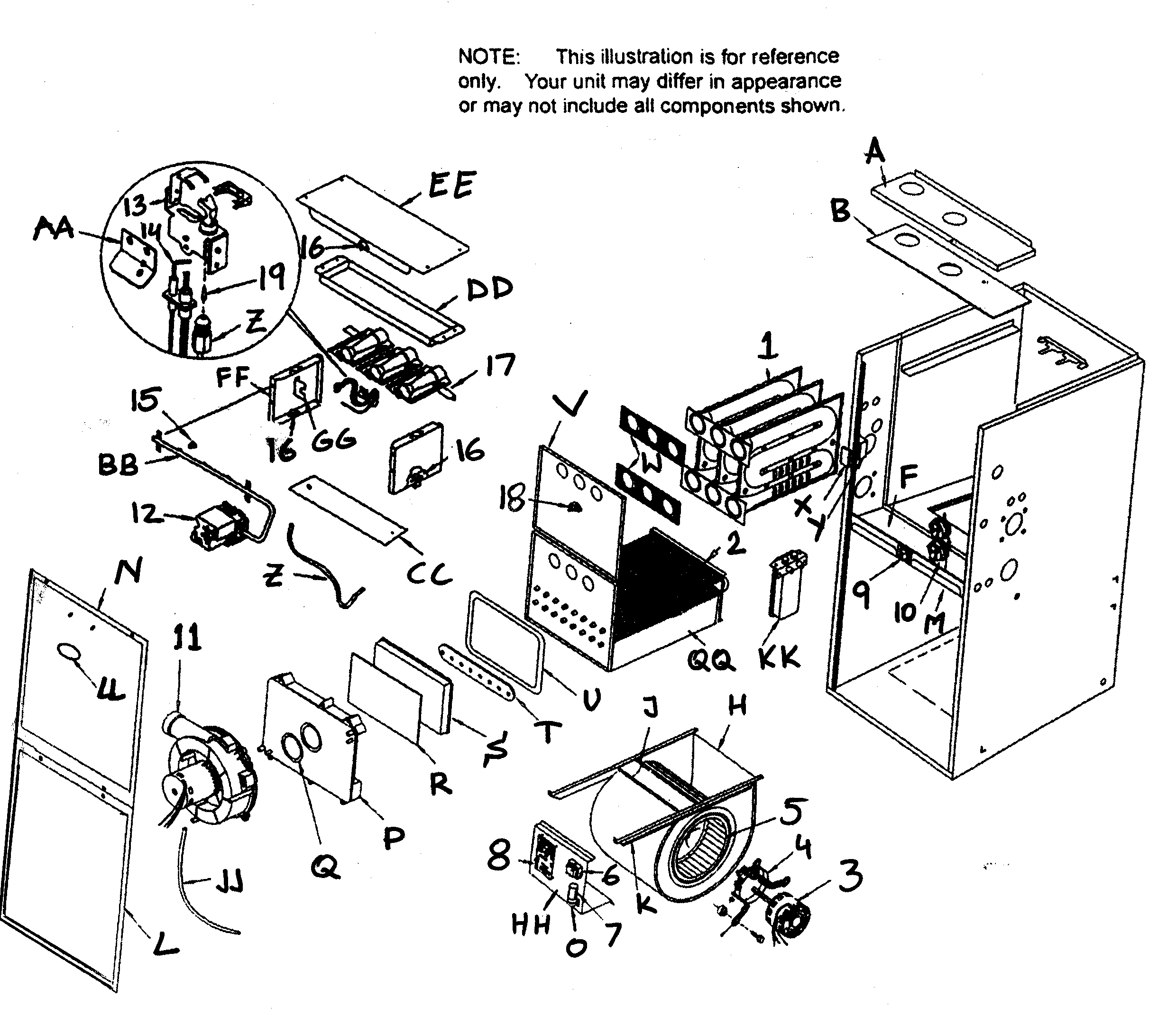 ICP N9MP2080F16A2 furnace diagram