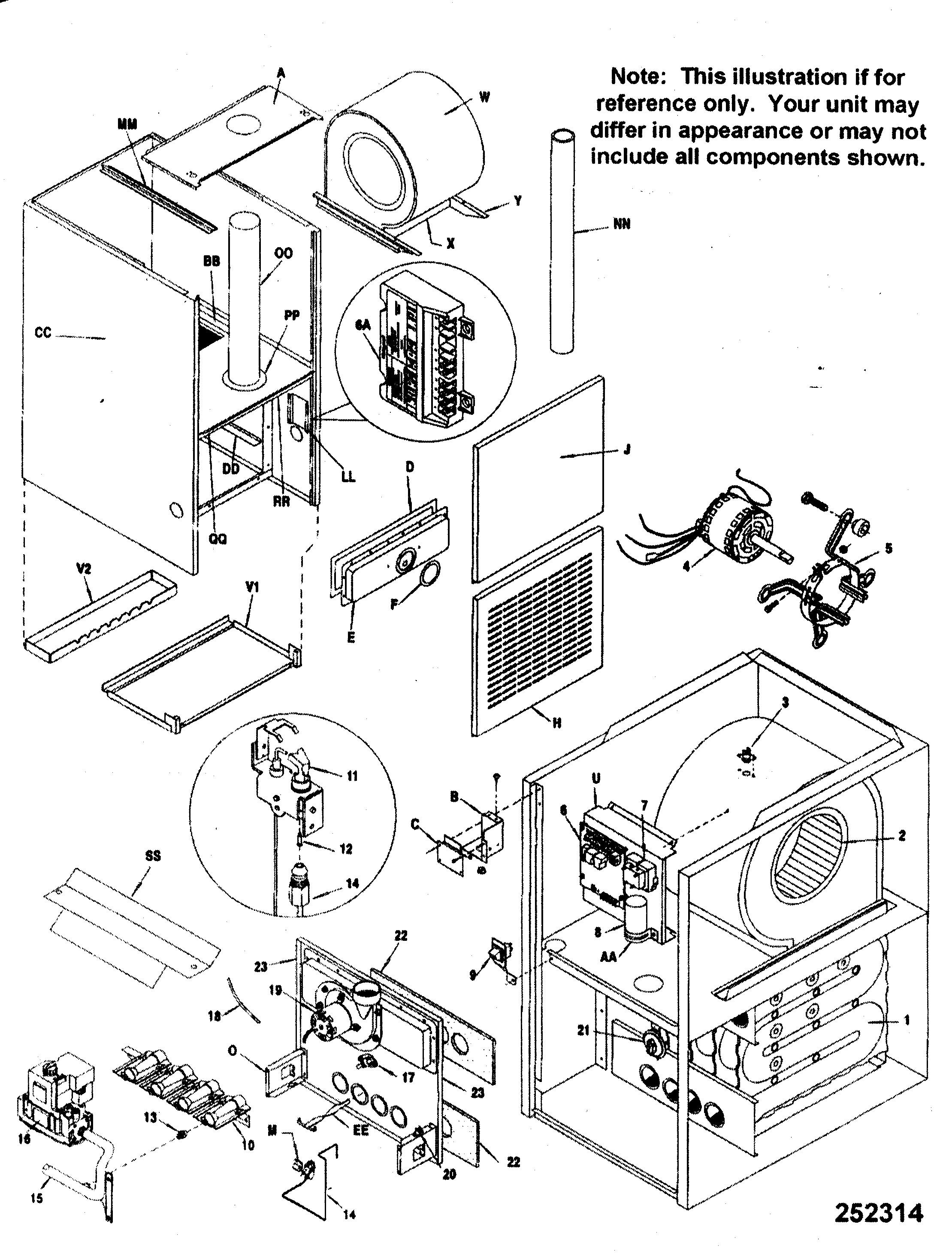 ICP NDN3100KFA1 furnace diagram
