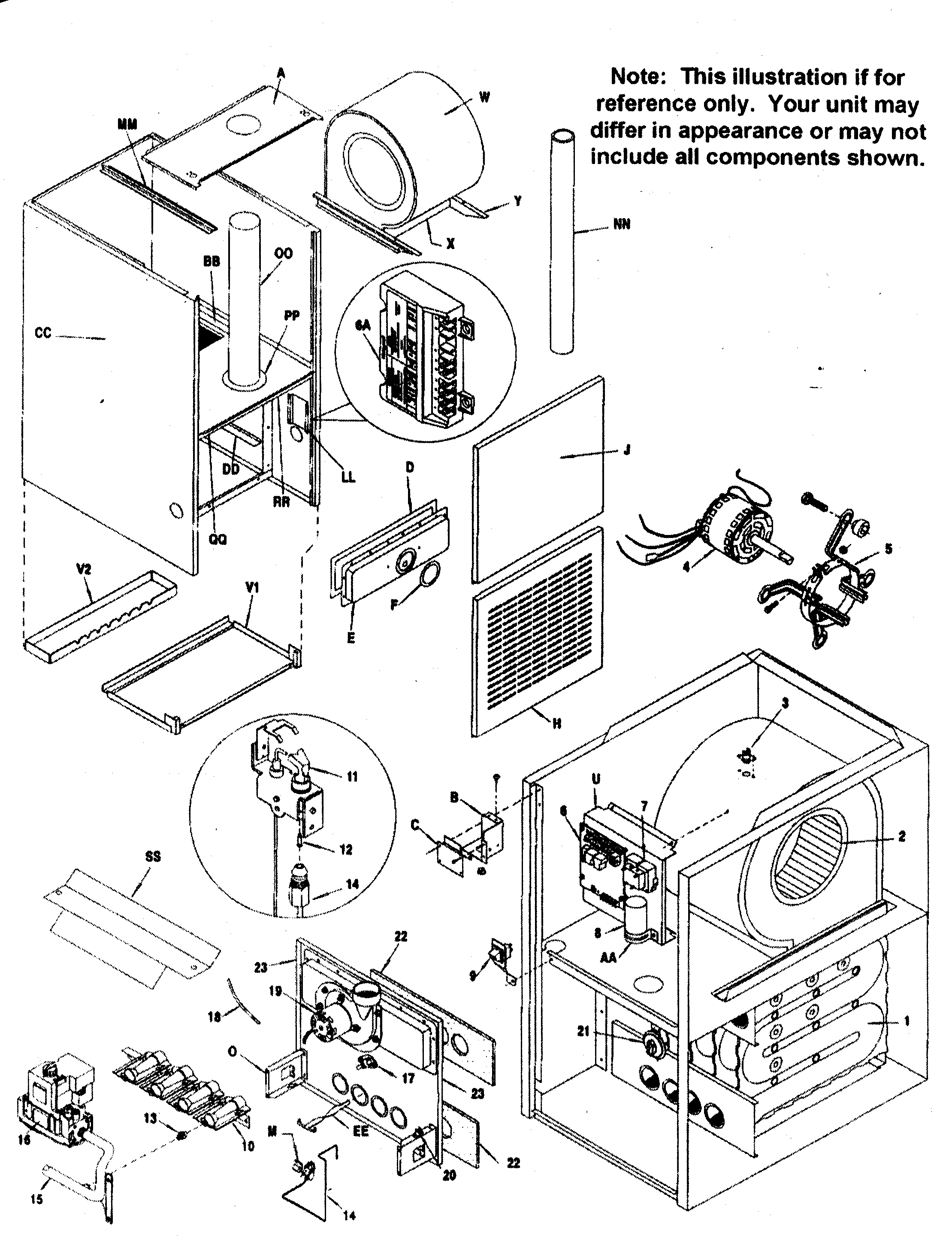 ICP NDN3100GFA1 furnace diagram