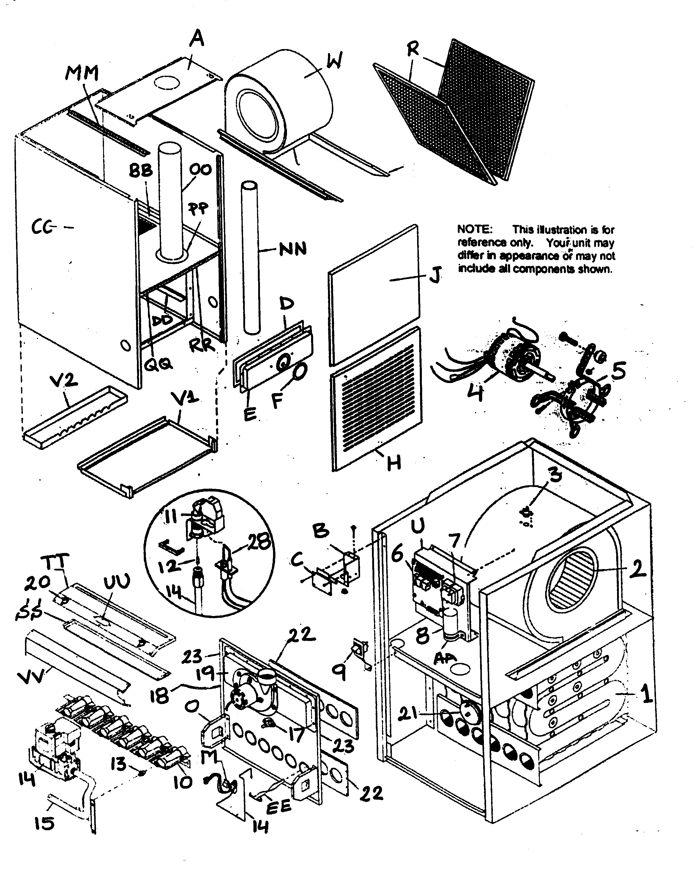 ICP NDN6100GFG1 furnace diagram