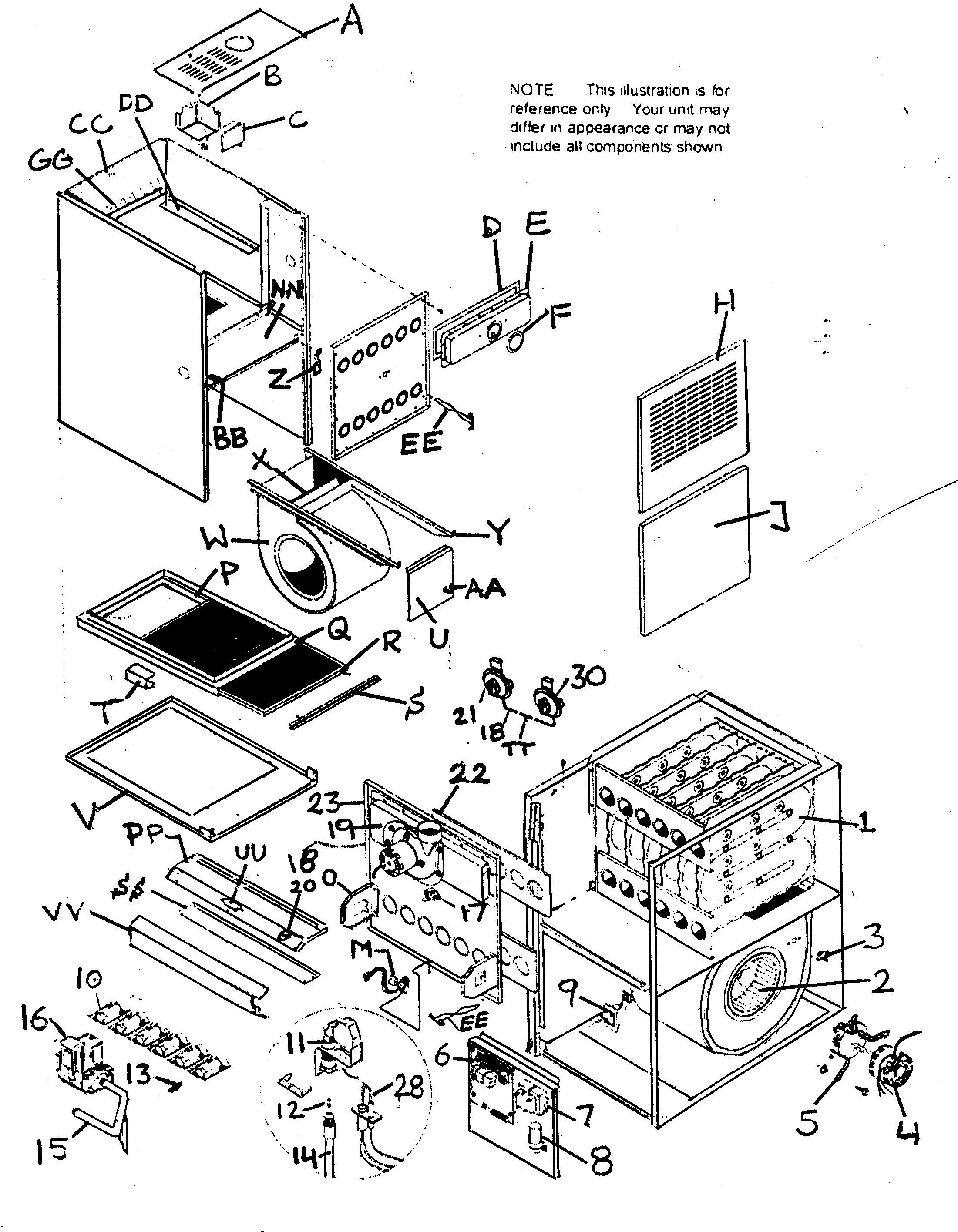 ICP TNE075F14G1 furnace diagram
