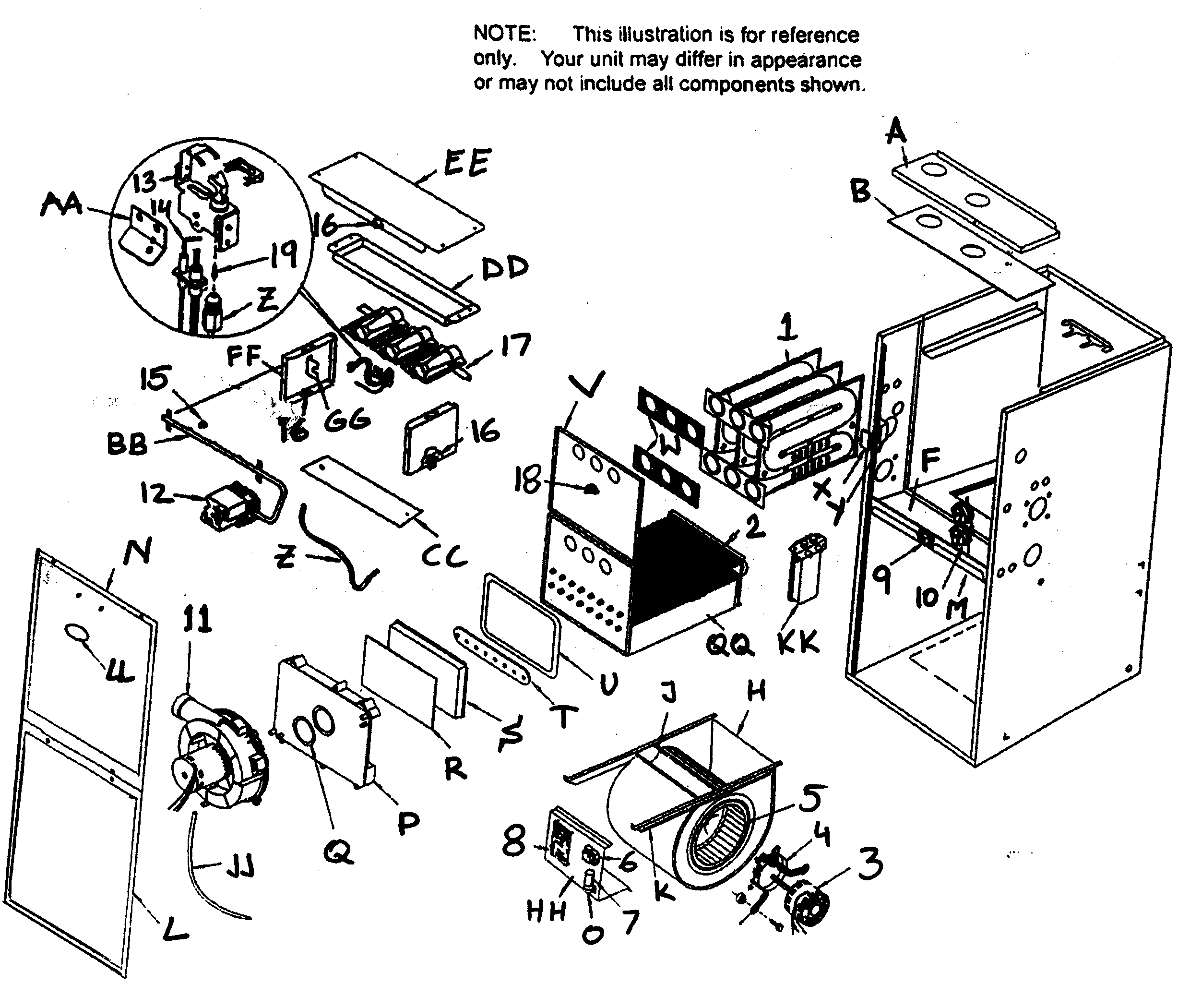 ICP N9MP2100J20A1 furnace diagram