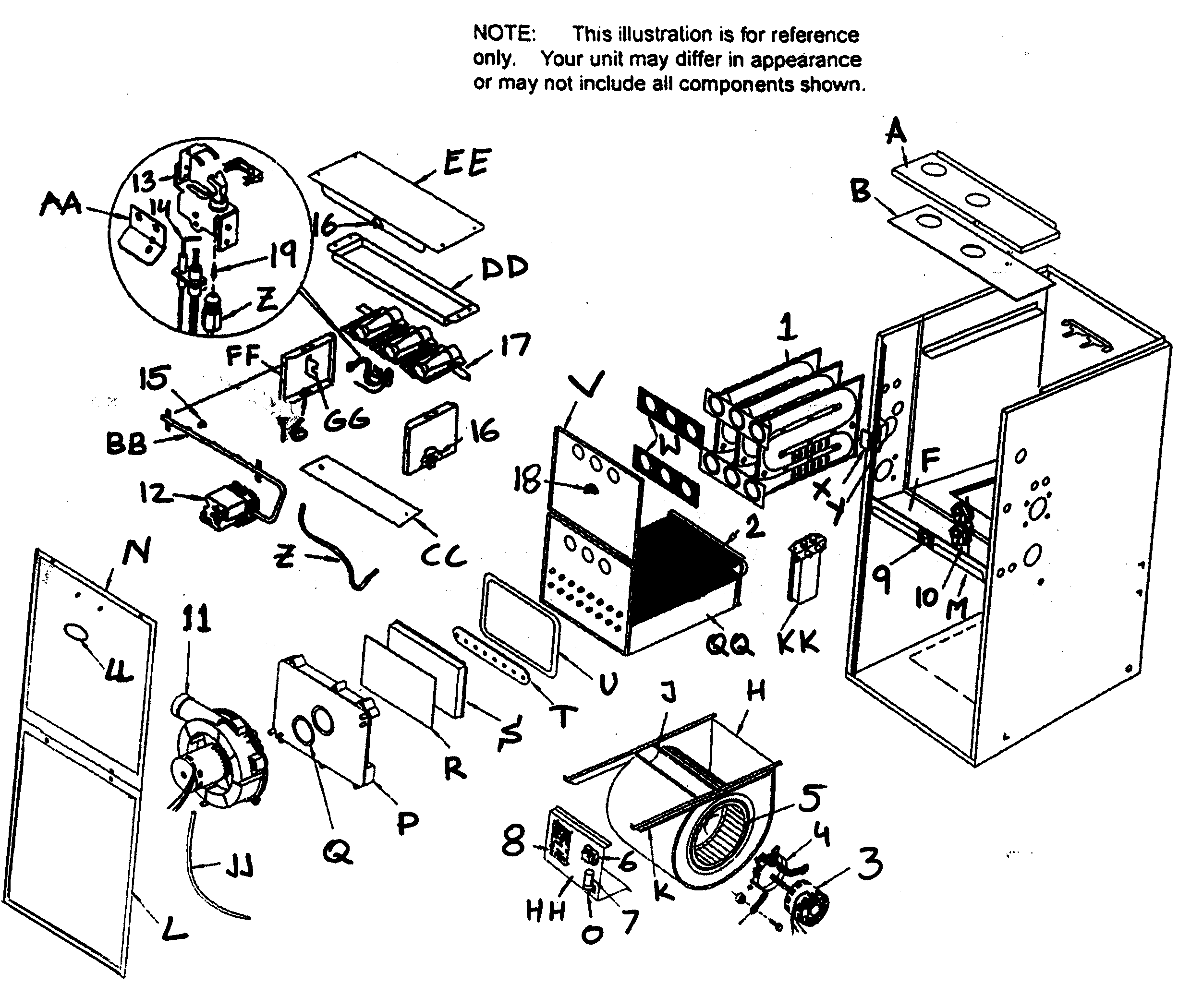 ICP T9MPD100J20A1 furnace diagram