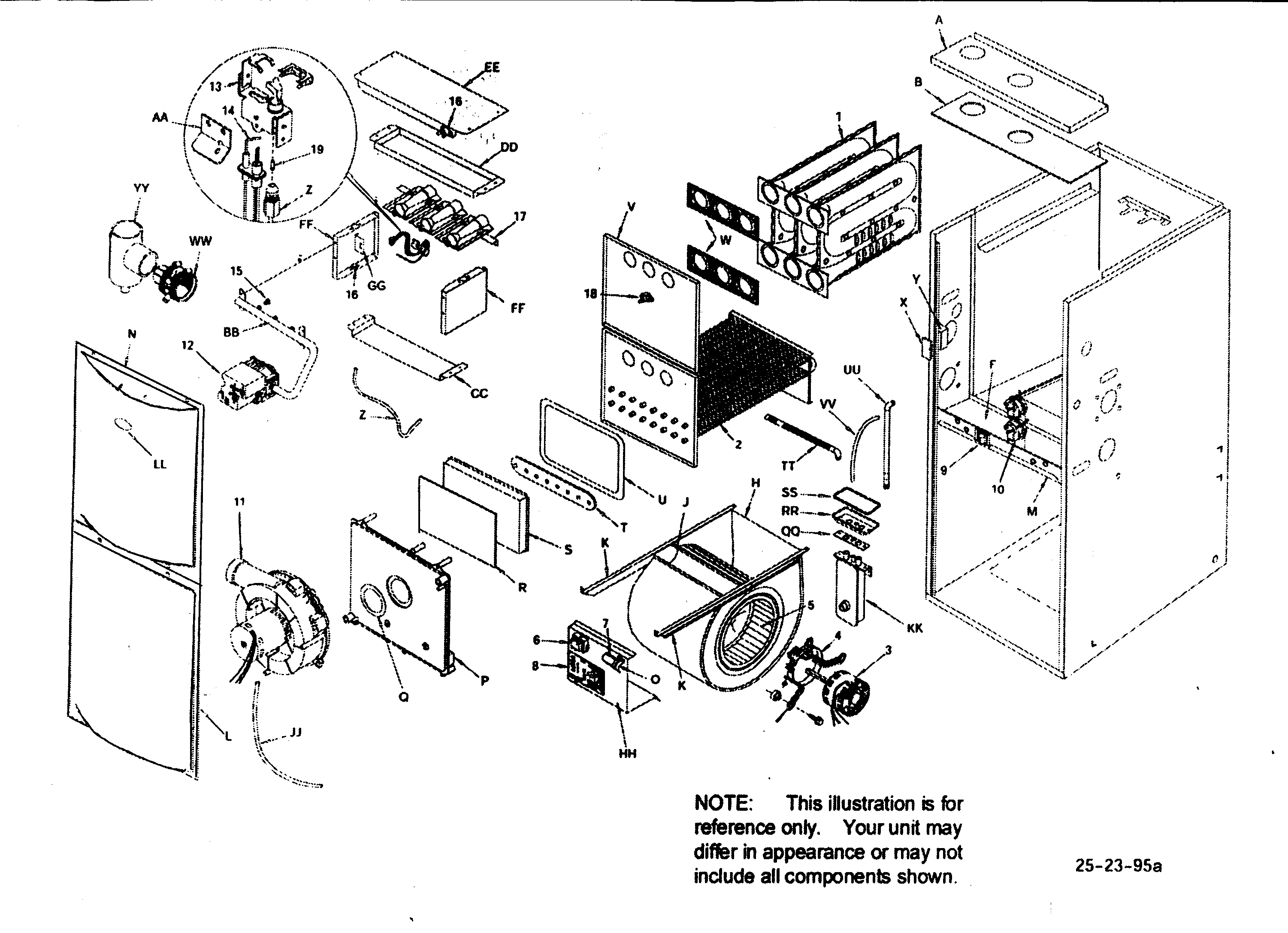 ICP T9MPD125L20B1 furnace diagram